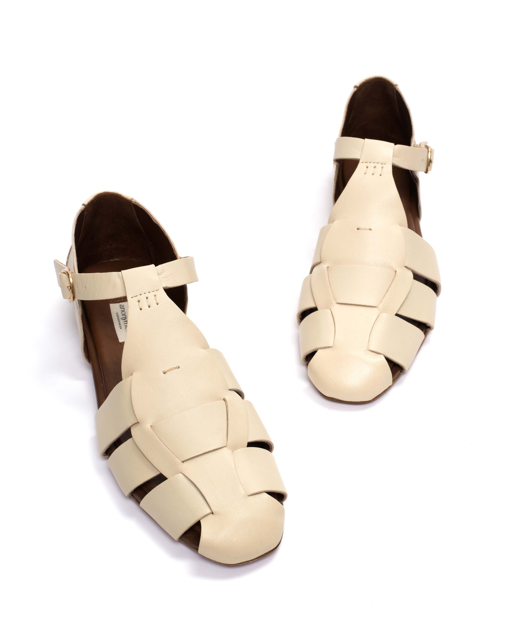 Lain flats Soft calf White sand - Anonymous Copenhagen