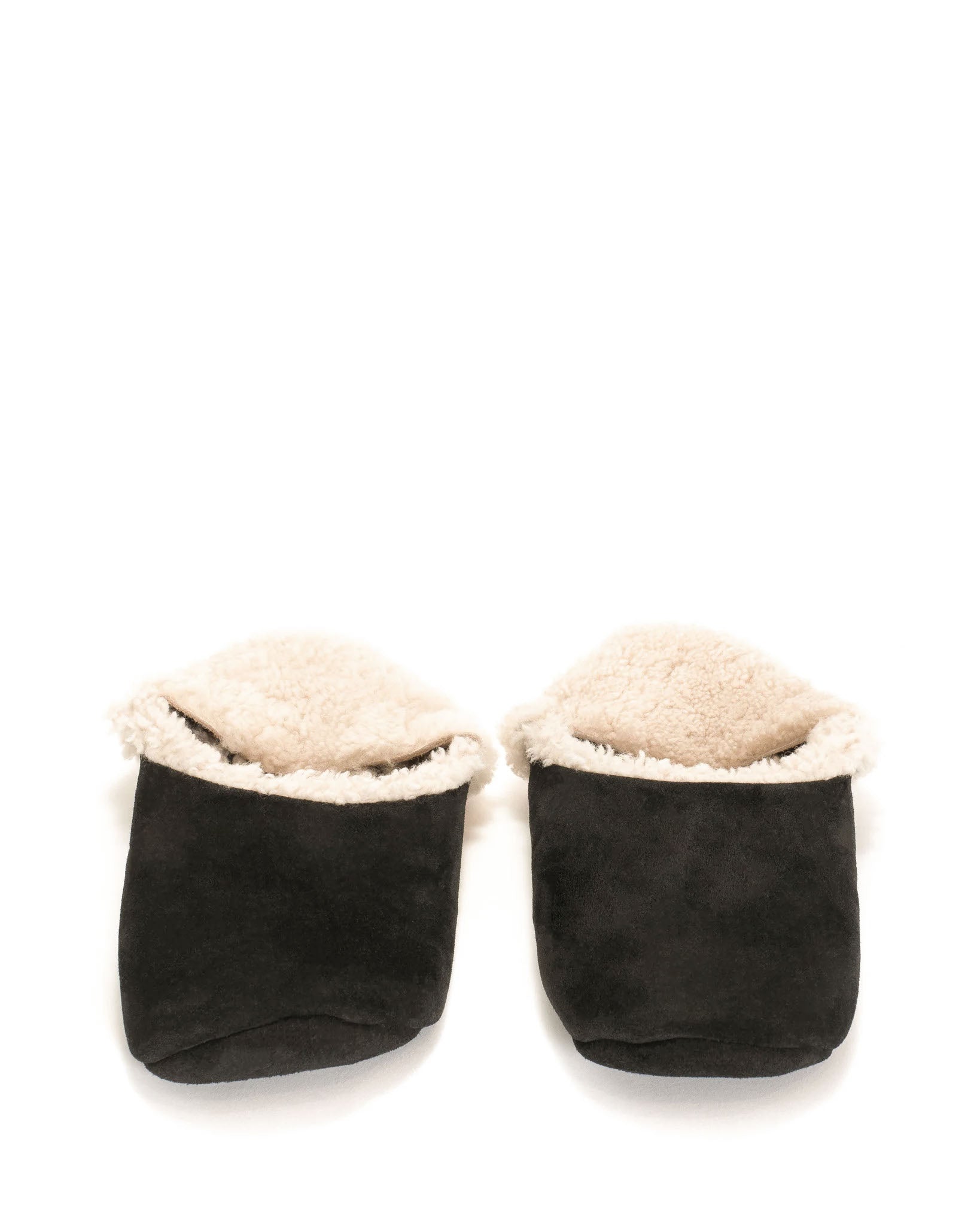 Lambiees shearling Calf suede Black