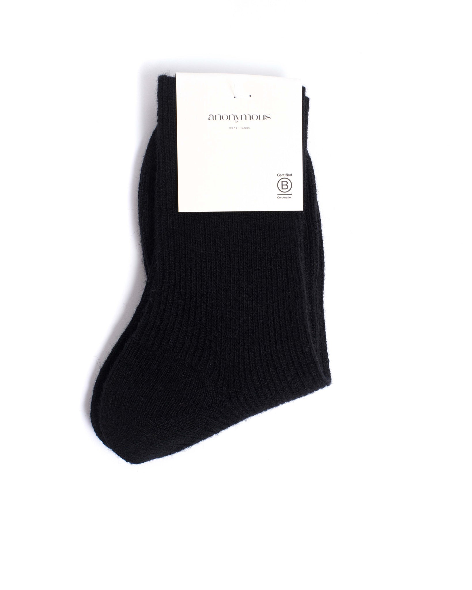 Lanai cashmere socks 70% wool 30% cashmere Black - Anonymous Copenhagen