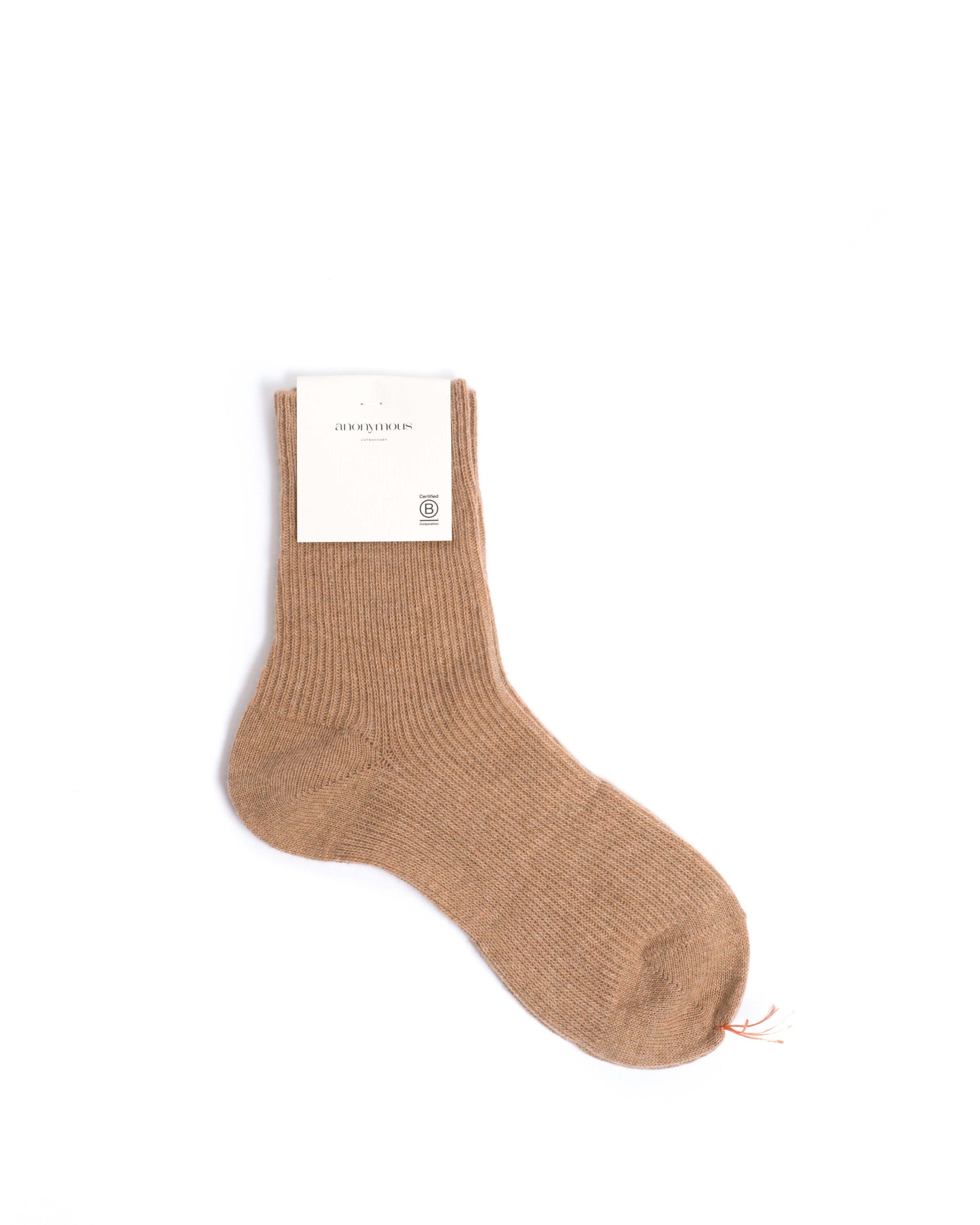 Lanai cashmere socks 70% wool 30% cashmere Caramel - Anonymous Copenhagen