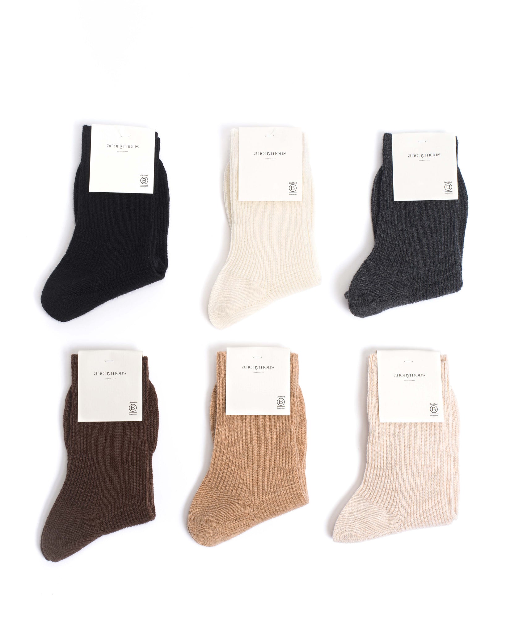 Lanai cashmere socks 70% wool 30% cashmere Caramel - Anonymous Copenhagen
