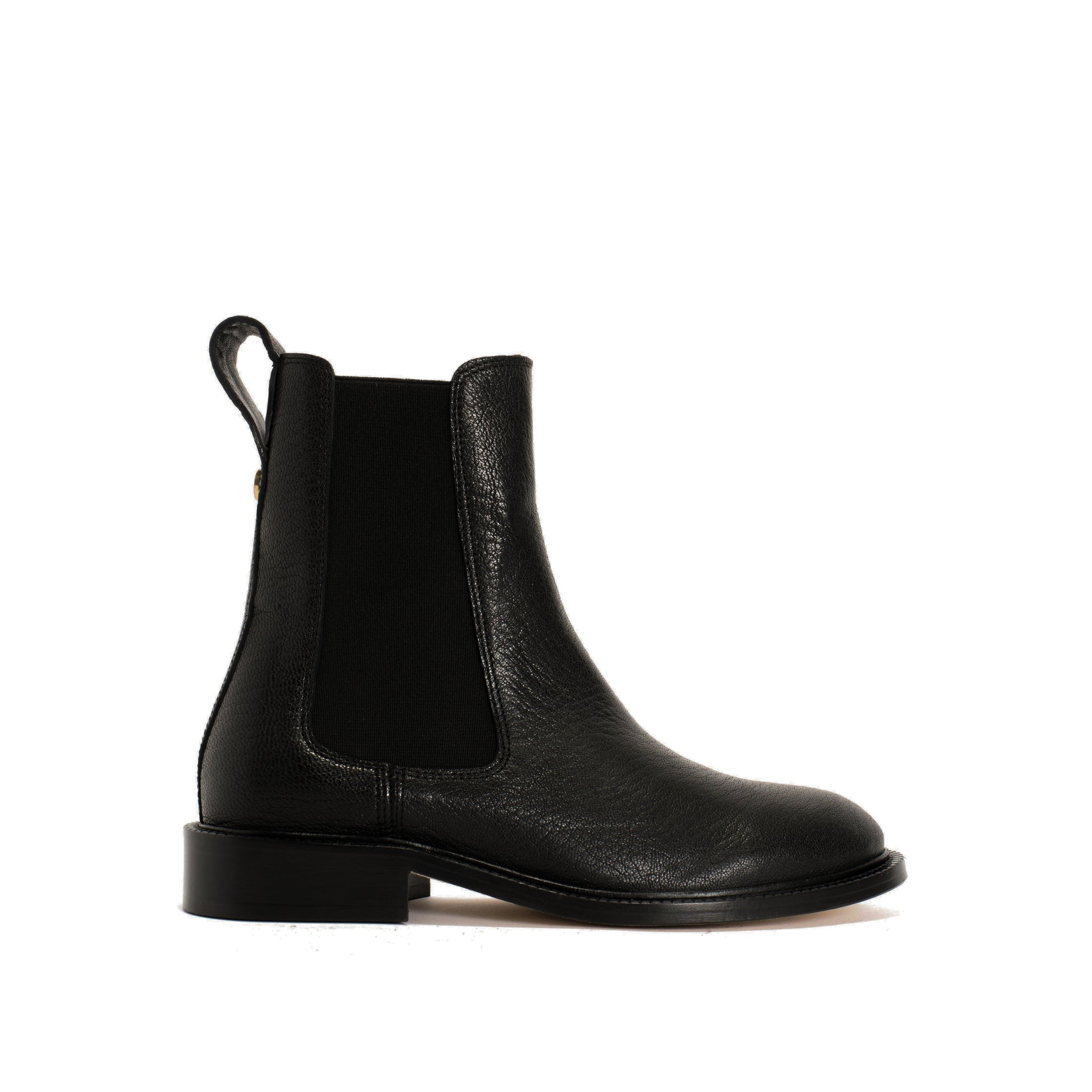 Laria Glossy grained vegetable tanned calf Black - Anonymous Copenhagen