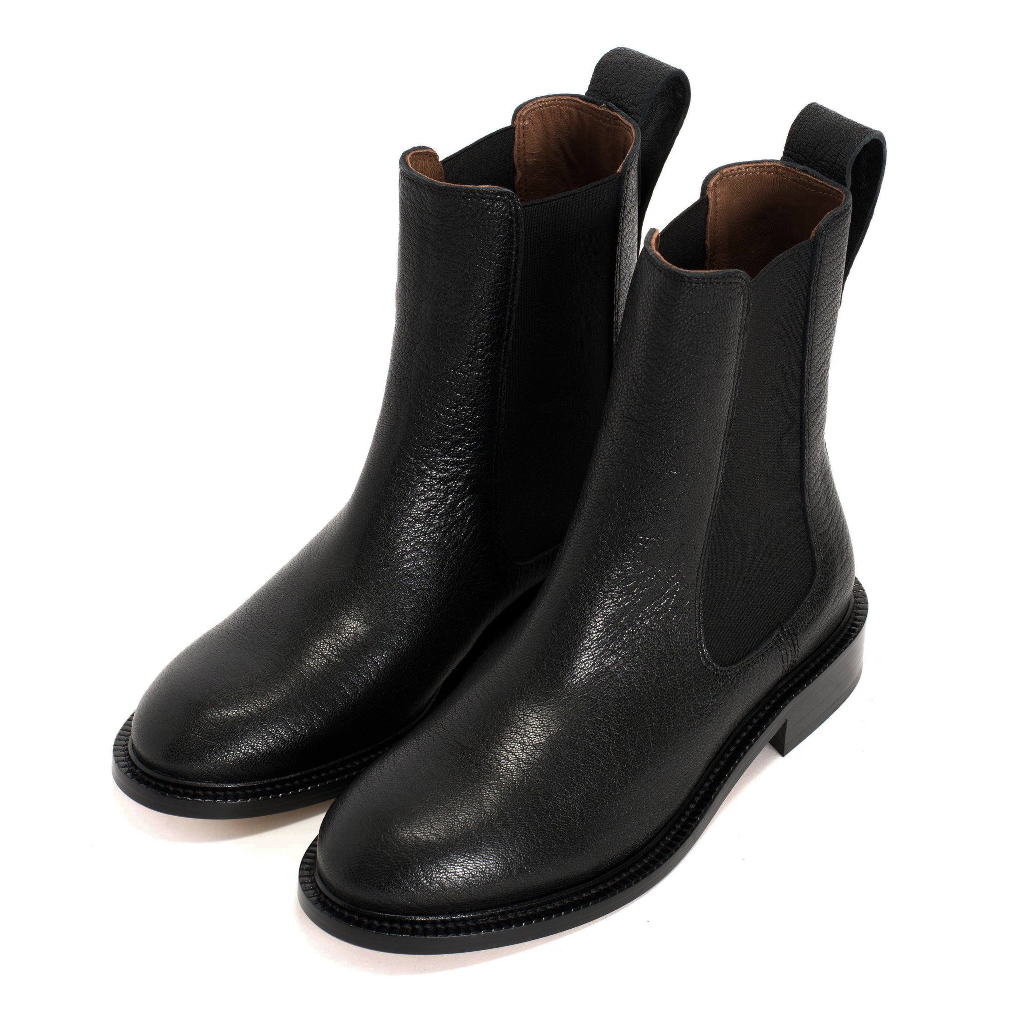 Laria Glossy grained vegetable tanned calf Black - Anonymous Copenhagen