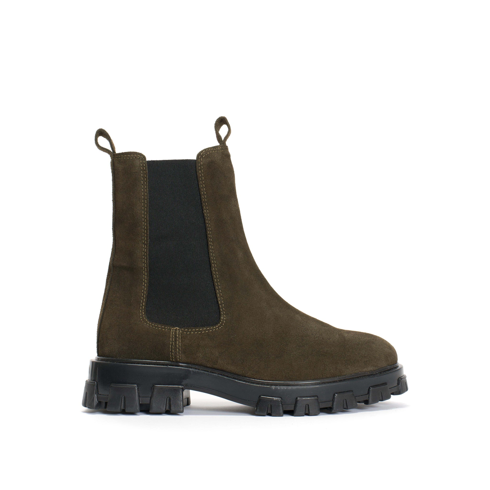 Laurell Calf suede Moss green - Anonymous Copenhagen