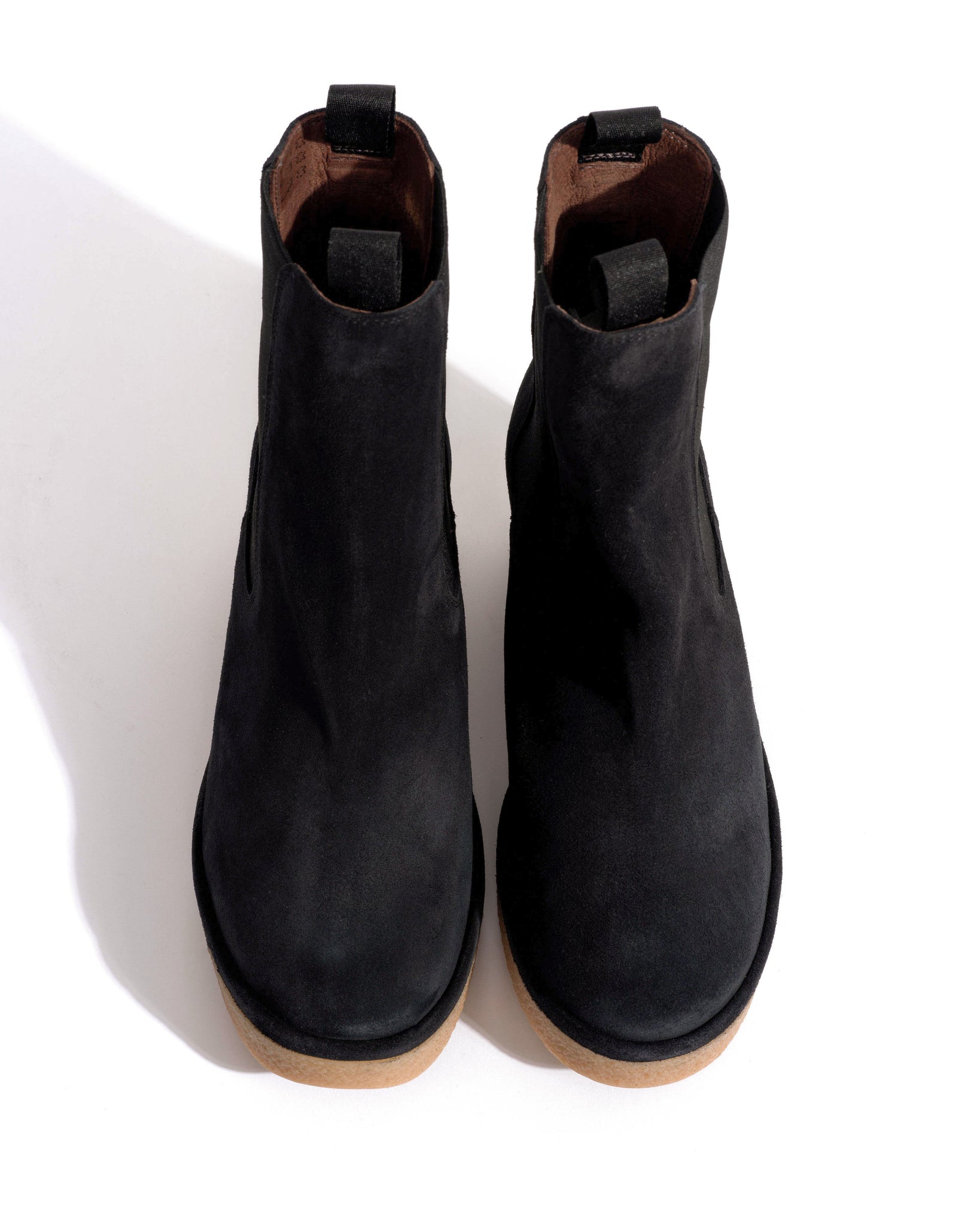 Laurell 65 platform Calf suede & sole Off black & natural - Anonymous Copenhagen