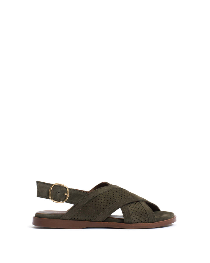 anonymous copenhagen Leila 10 classic Calf suede Moss green