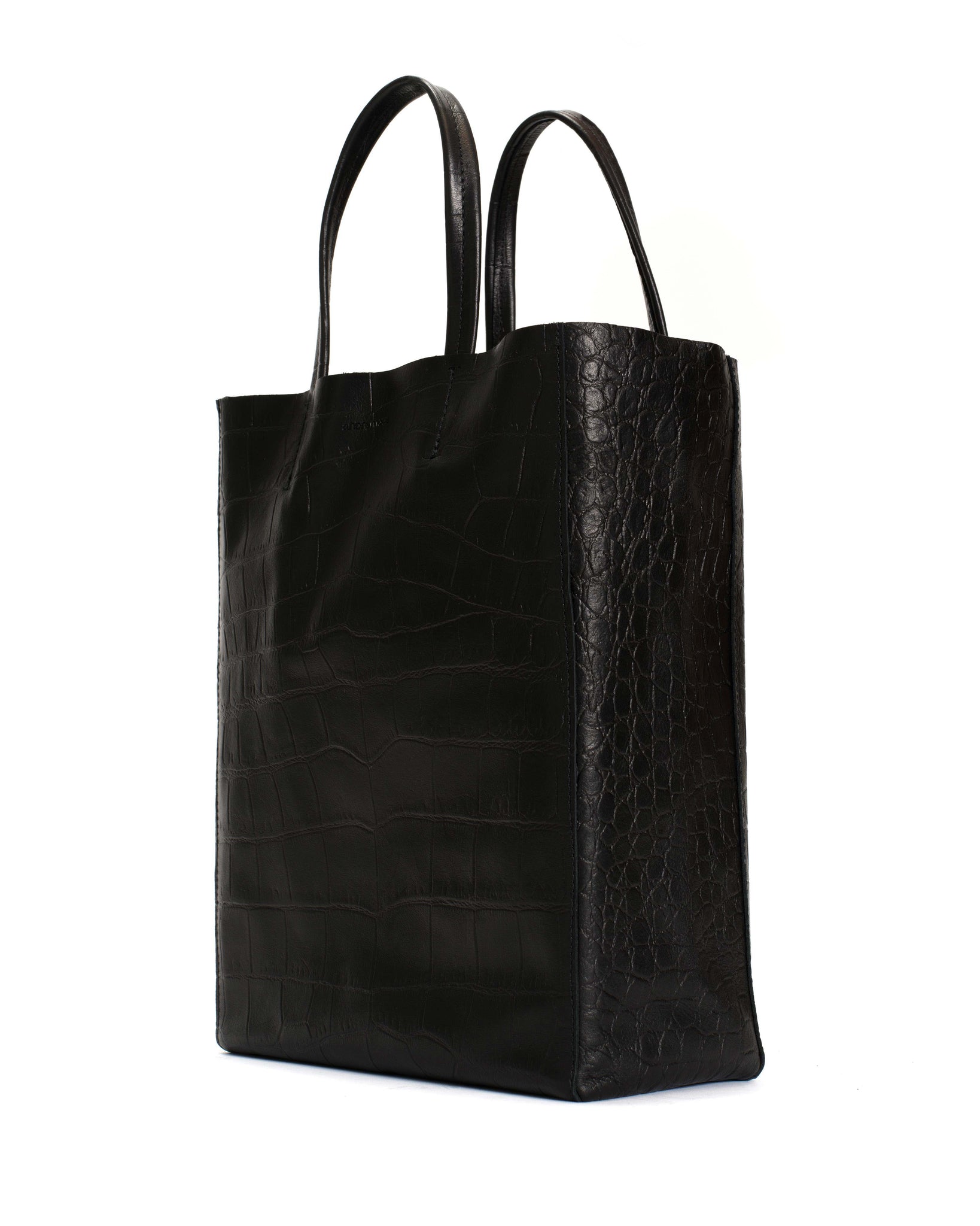 Linea shopper Alligator calf Black - Anonymous Copenhagen