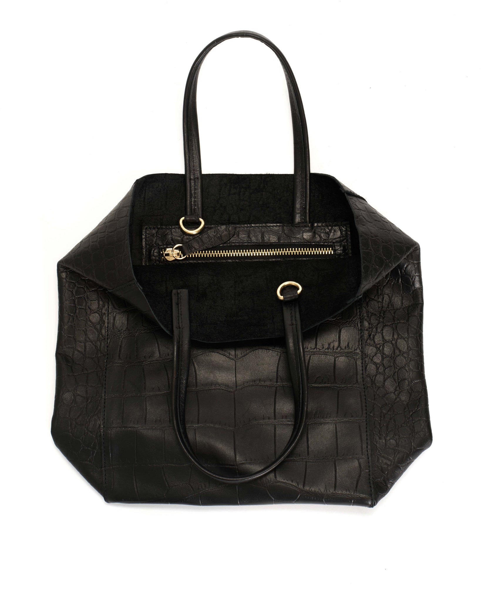 Linea shopper Alligator calf Black - Anonymous Copenhagen