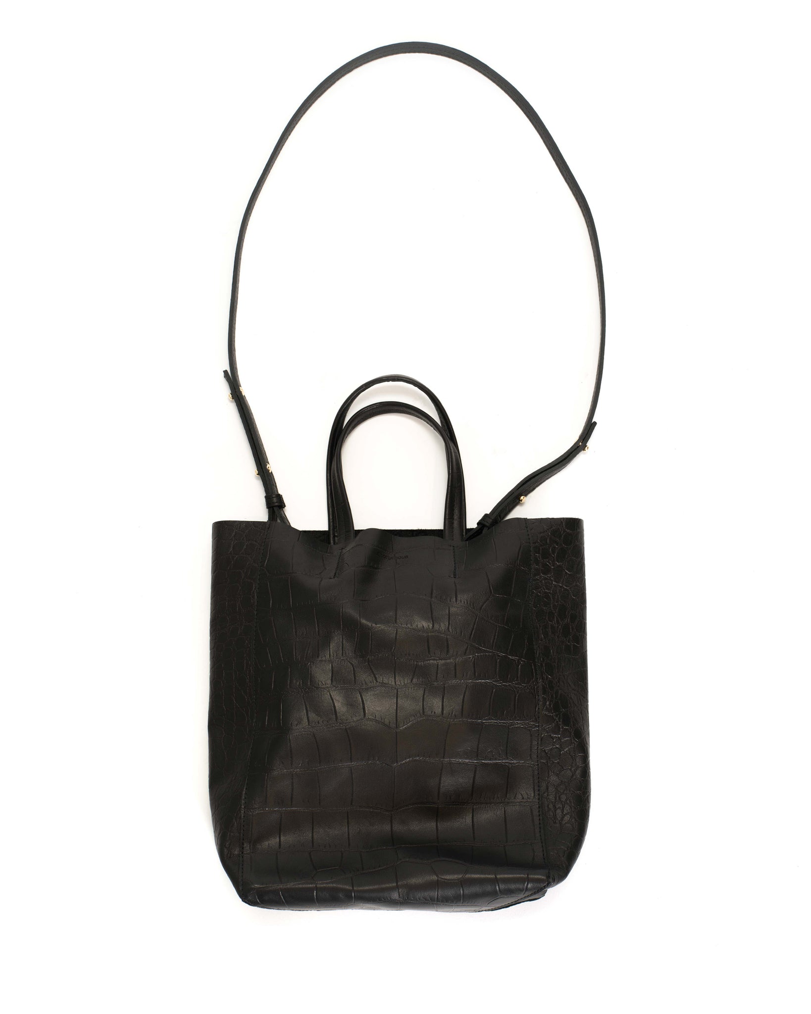 Linea shopper Alligator calf Black - Anonymous Copenhagen