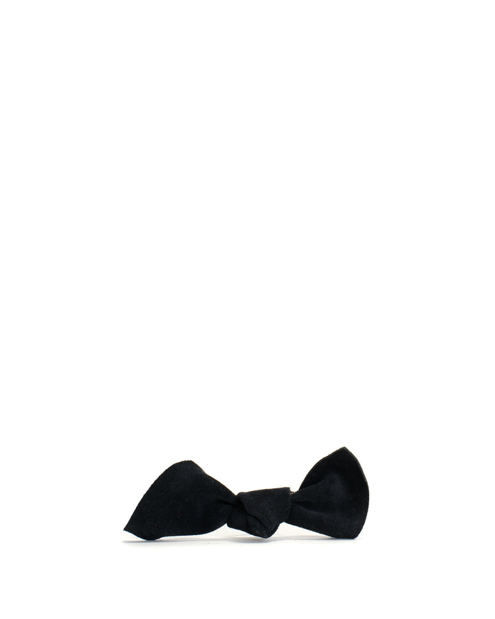 anonymous copenhagen Linnie hair elastic grand bow Calf suede Dark blue