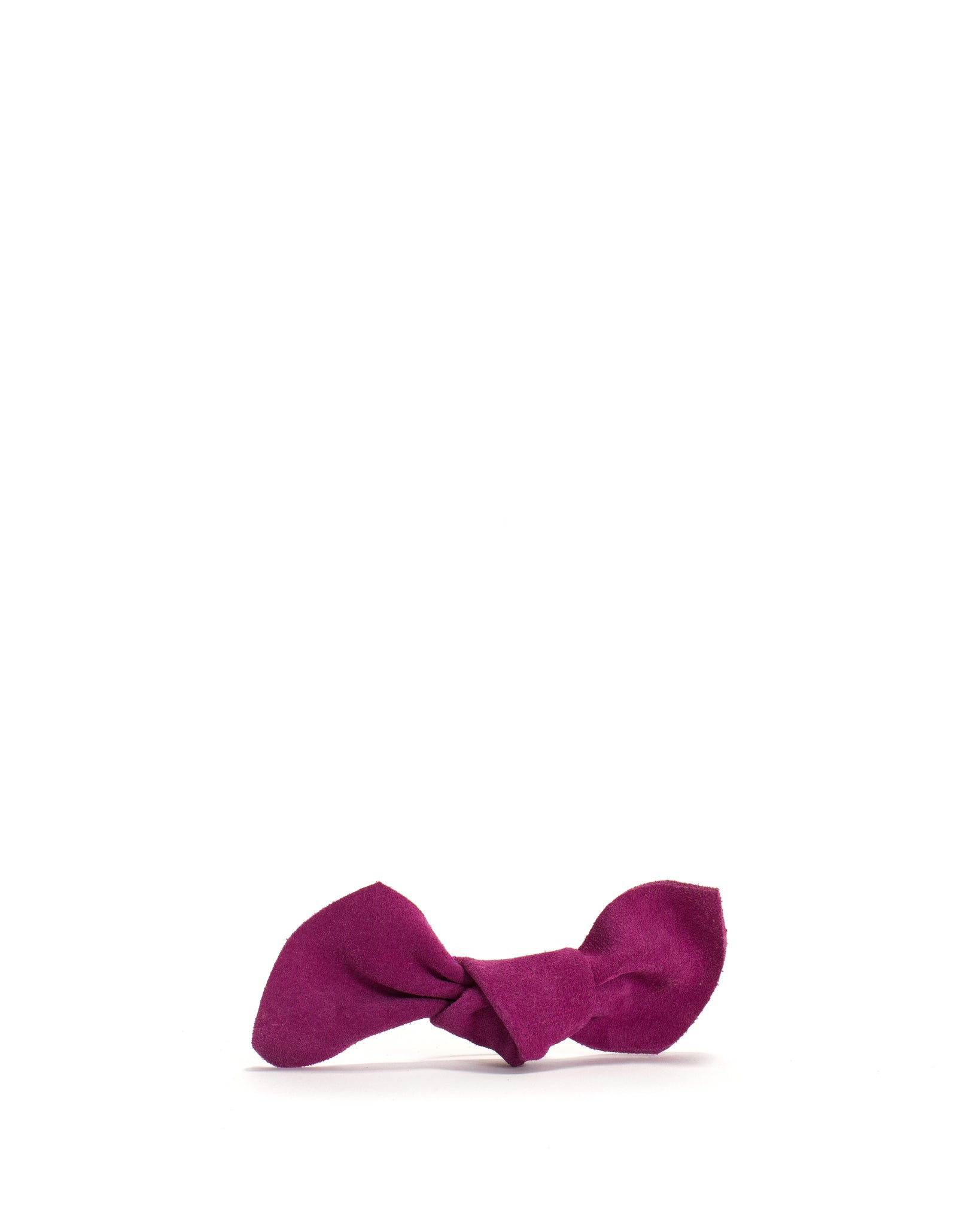 Linnie hair elastic grand bow Calf suede Raspberry - Anonymous Copenhagen