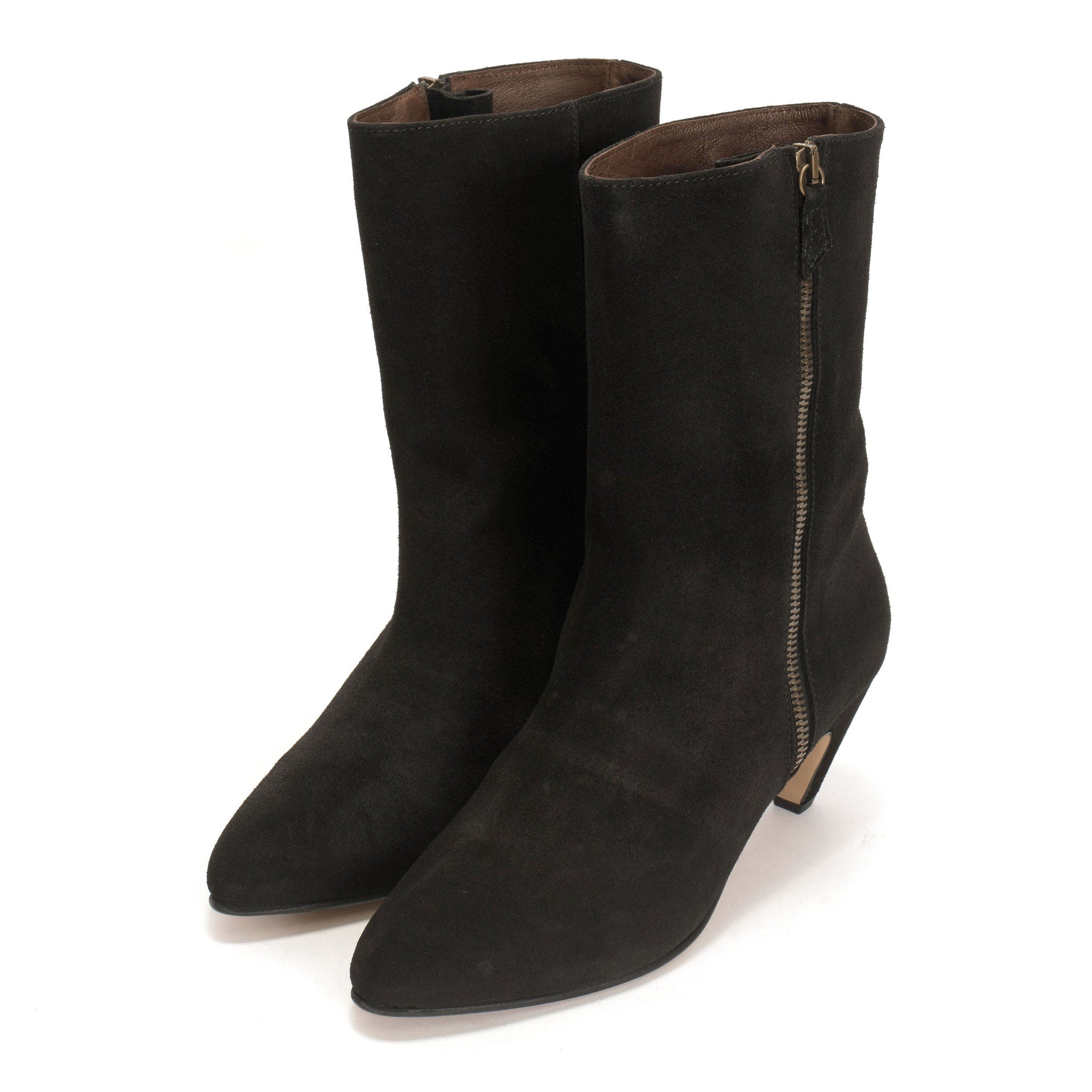 Livianna 50 stiletto Calf Suede Black - Anonymous Copenhagen