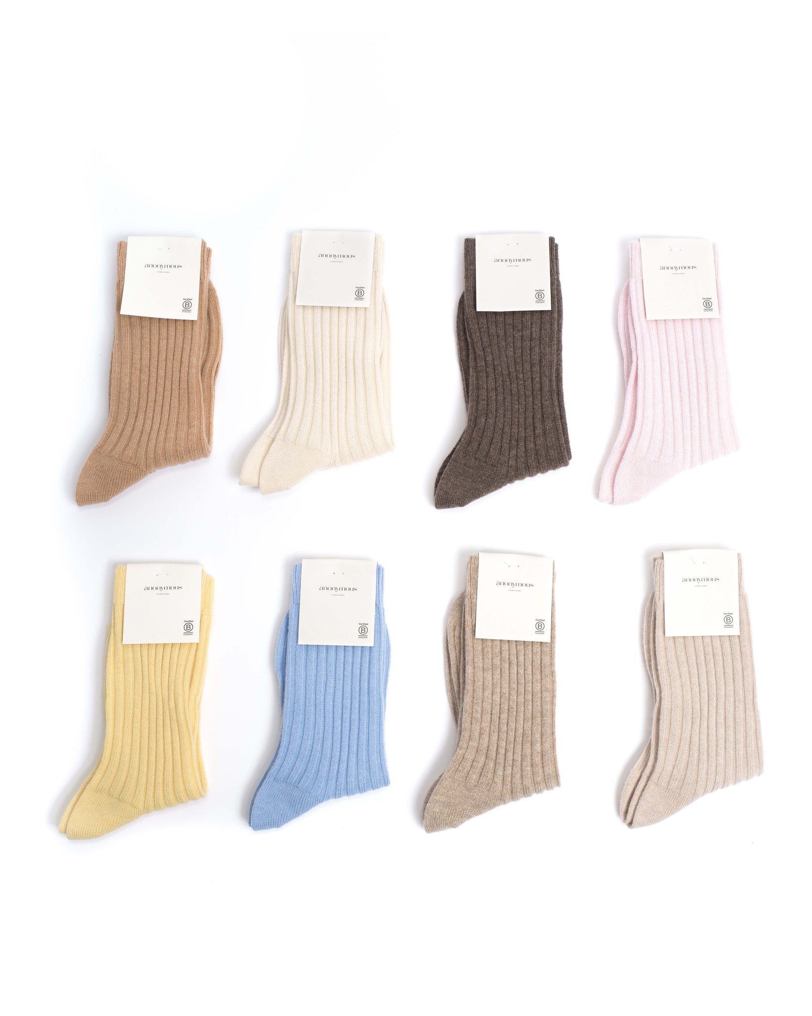 Magdai cashmere socks 100% cashmere (socks) Pineapple ice - Anonymous Copenhagen