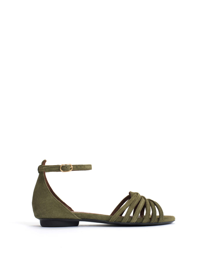 anonymous copenhagen Mareike 10 Calf suede Olive green