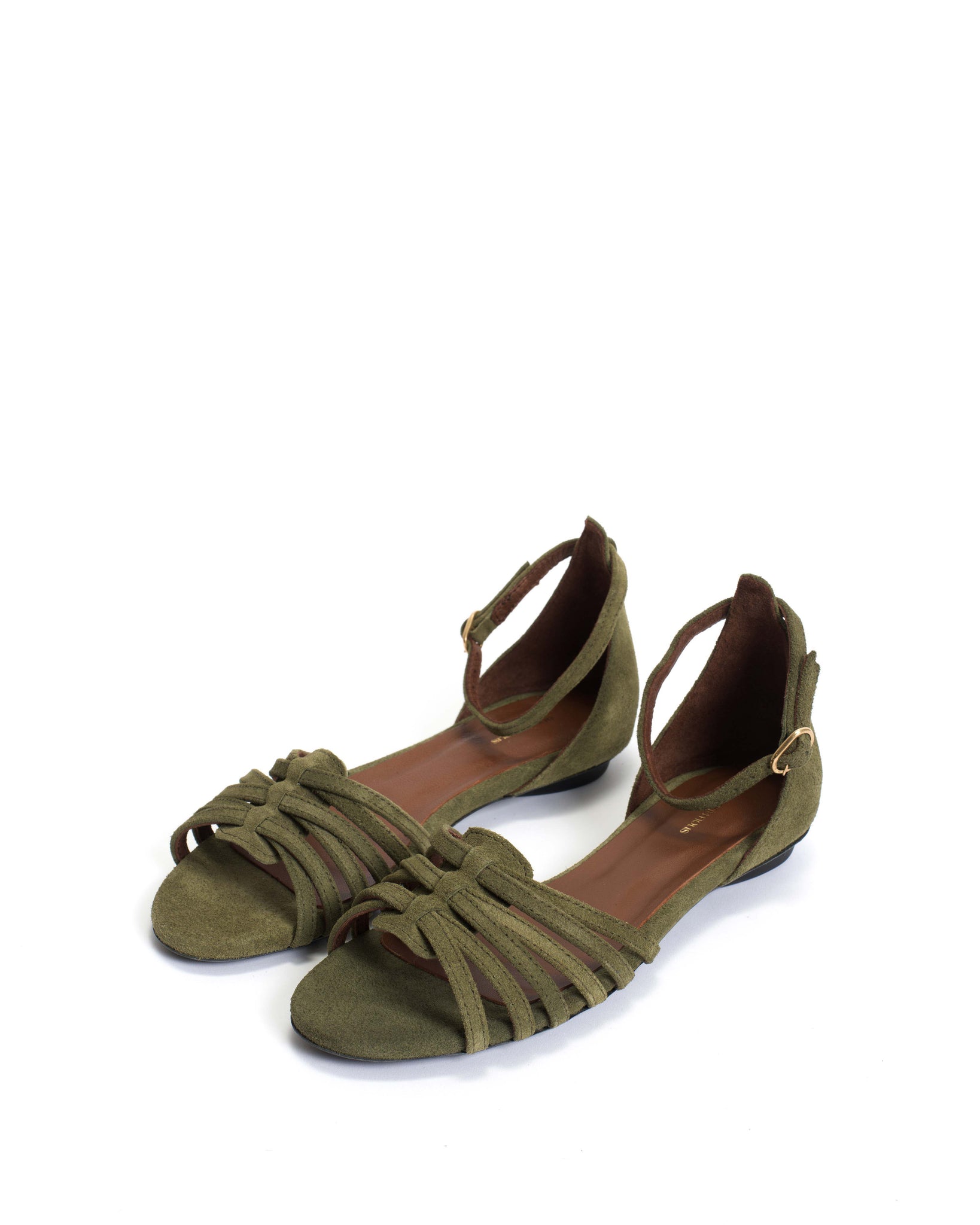Mareike 10 Calf suede Olive green - Anonymous Copenhagen