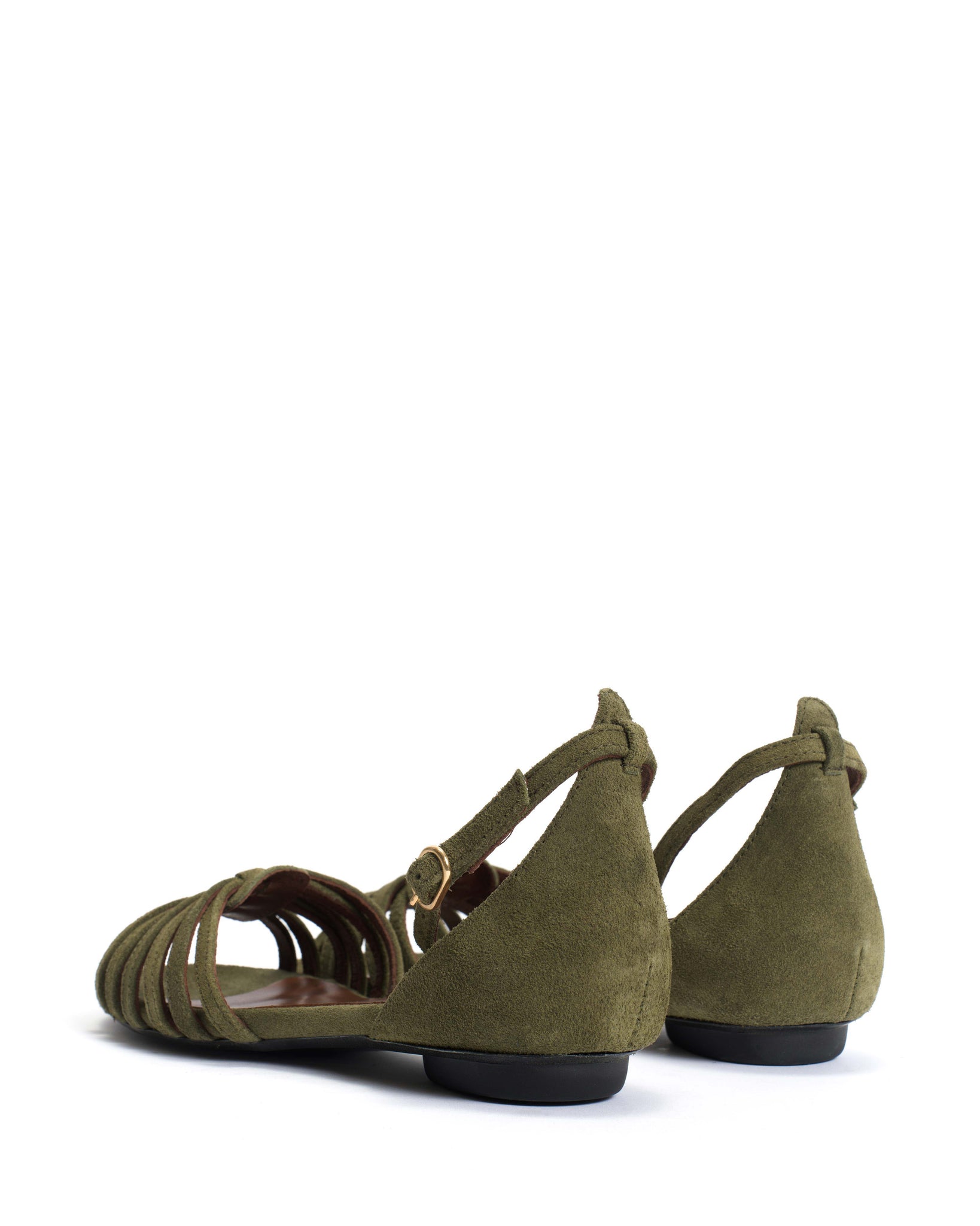 Mareike 10 Calf suede Olive green - Anonymous Copenhagen