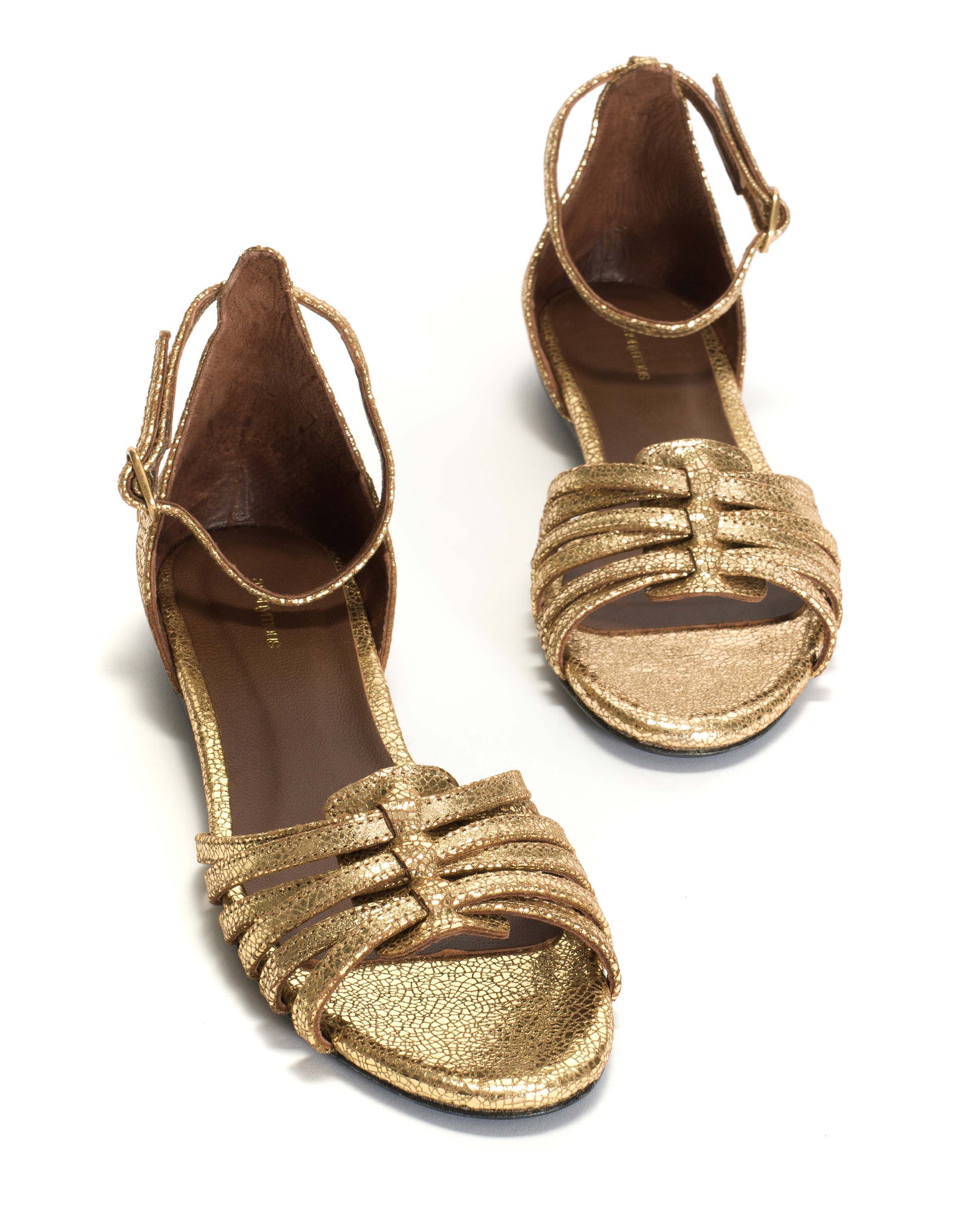 Mareike 10 Crackled metallic goat Gold - Anonymous Copenhagen