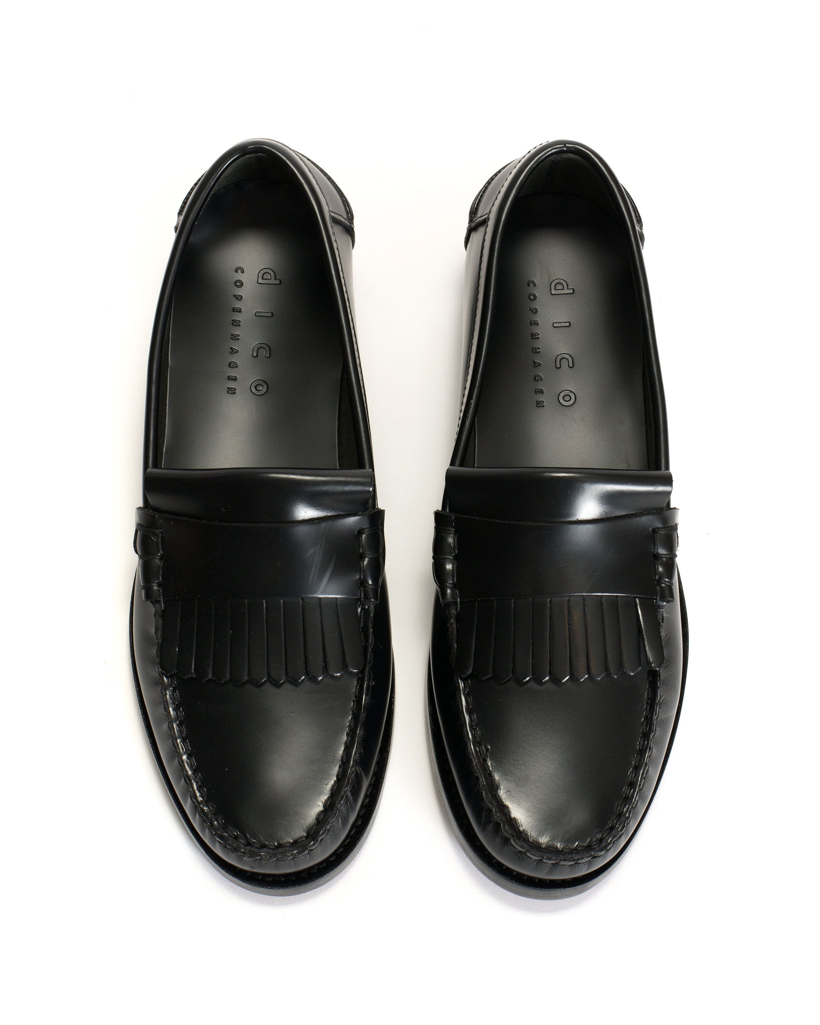 Dico Moccasin Loafer With Fringes Polido Black