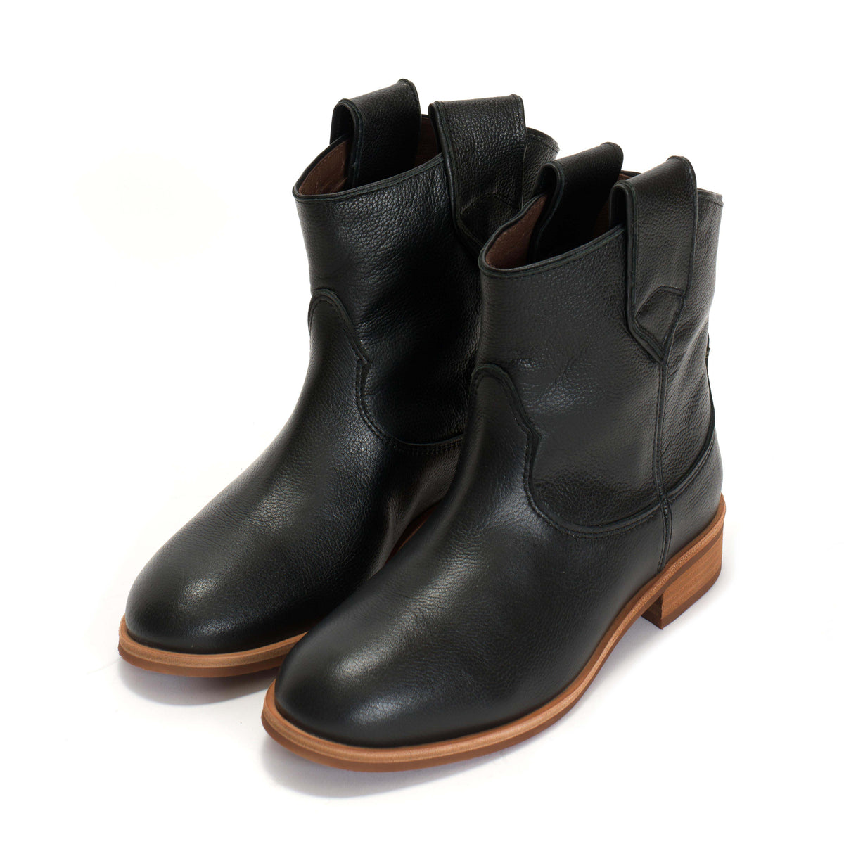 Monja Pebbled soft calf Black