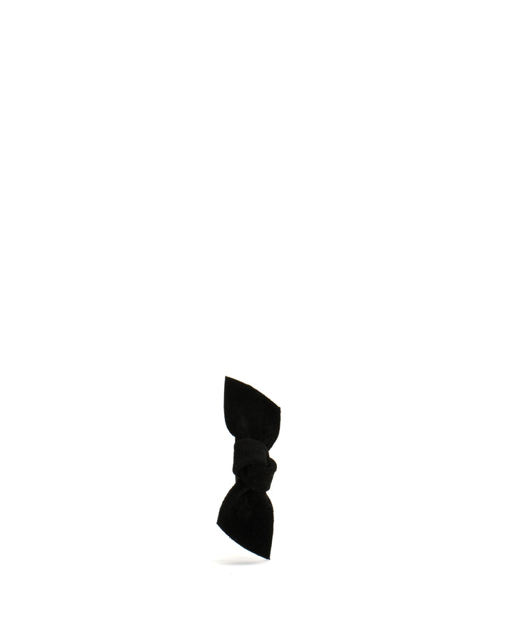 anonymous copenhagen Nabie hair clip petite bow Calf suede Black