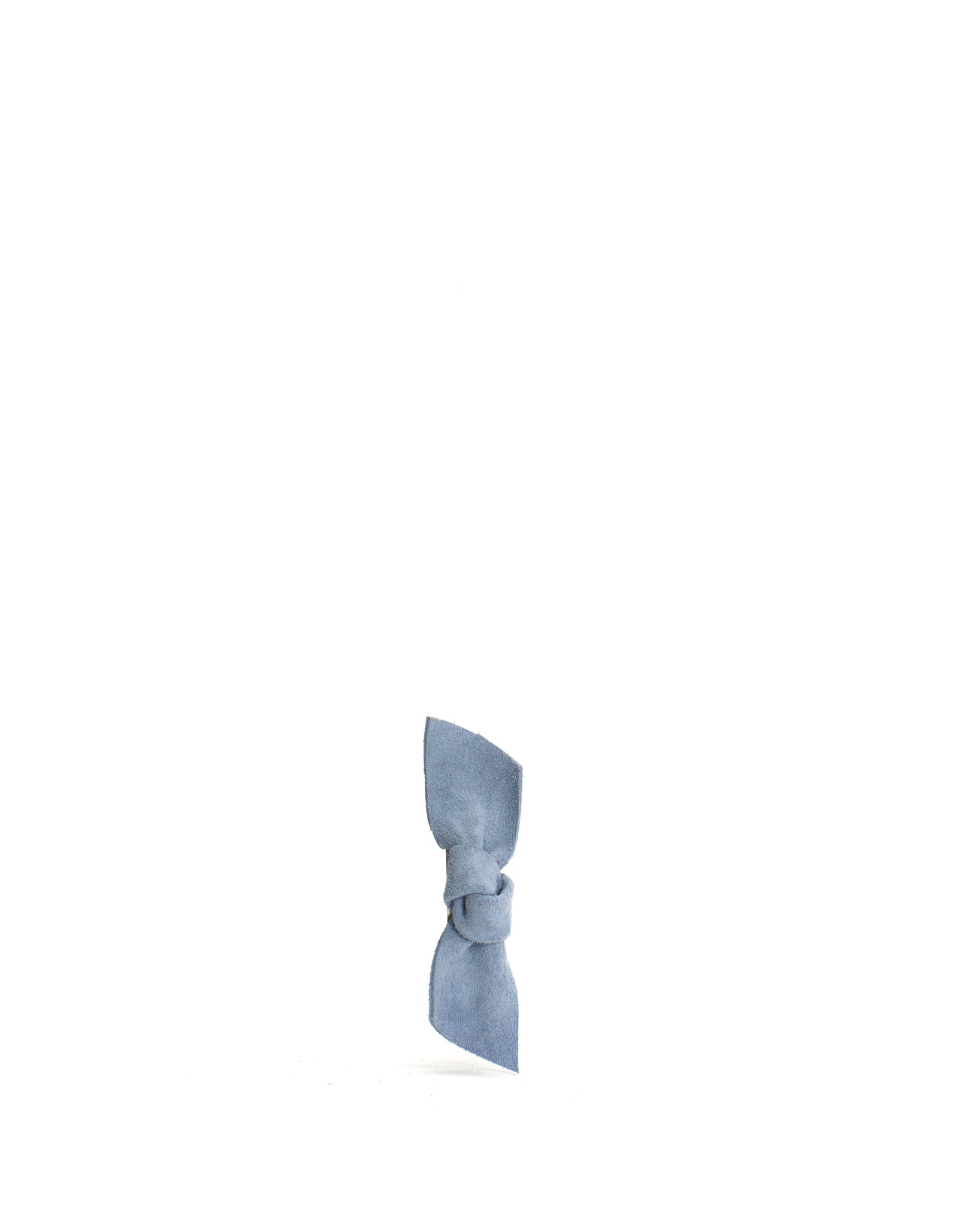 Nabie hair clip petite bow Calf suede Lichen blue - Anonymous Copenhagen