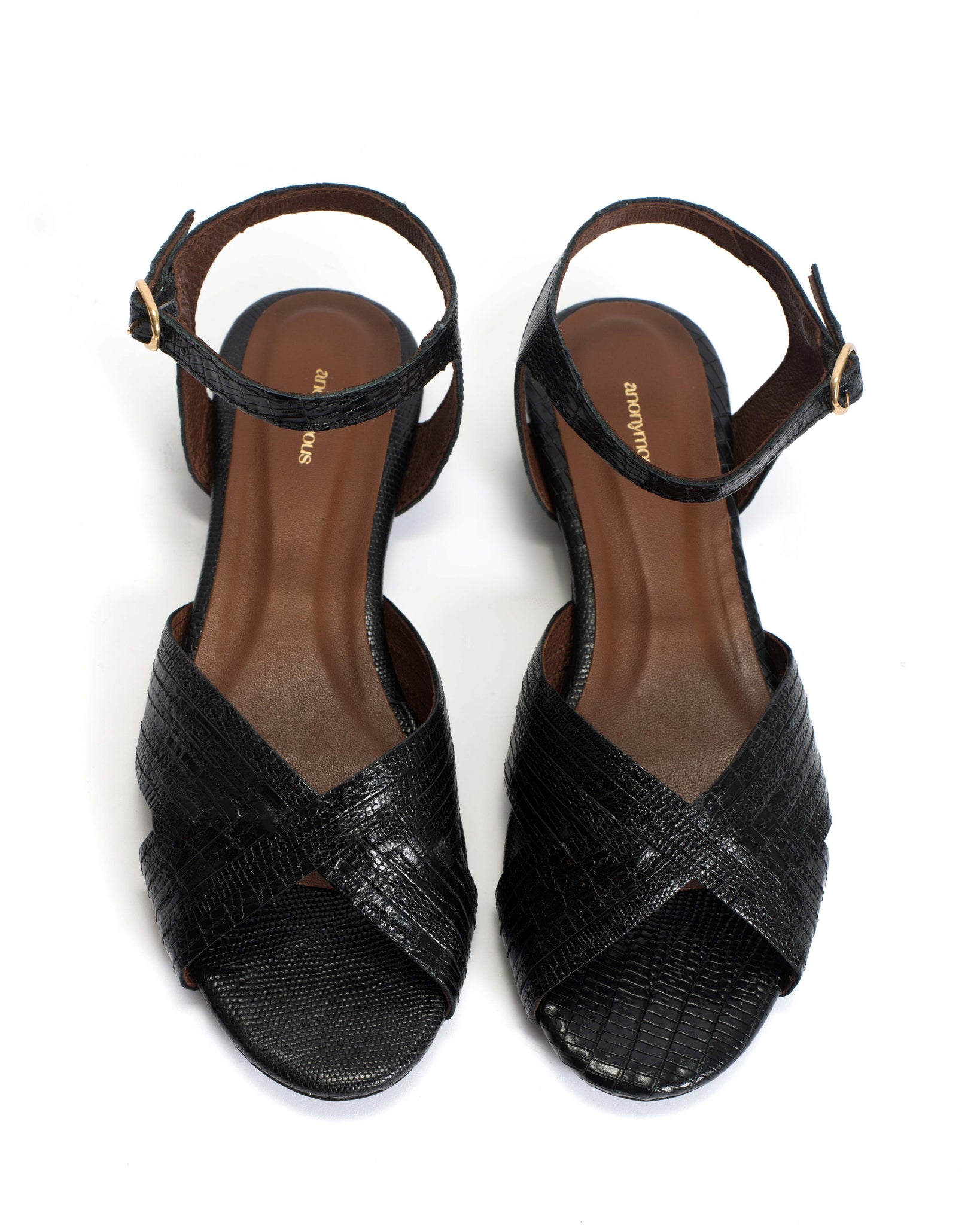 Niabi 10 Calf lizard Black - Anonymous Copenhagen