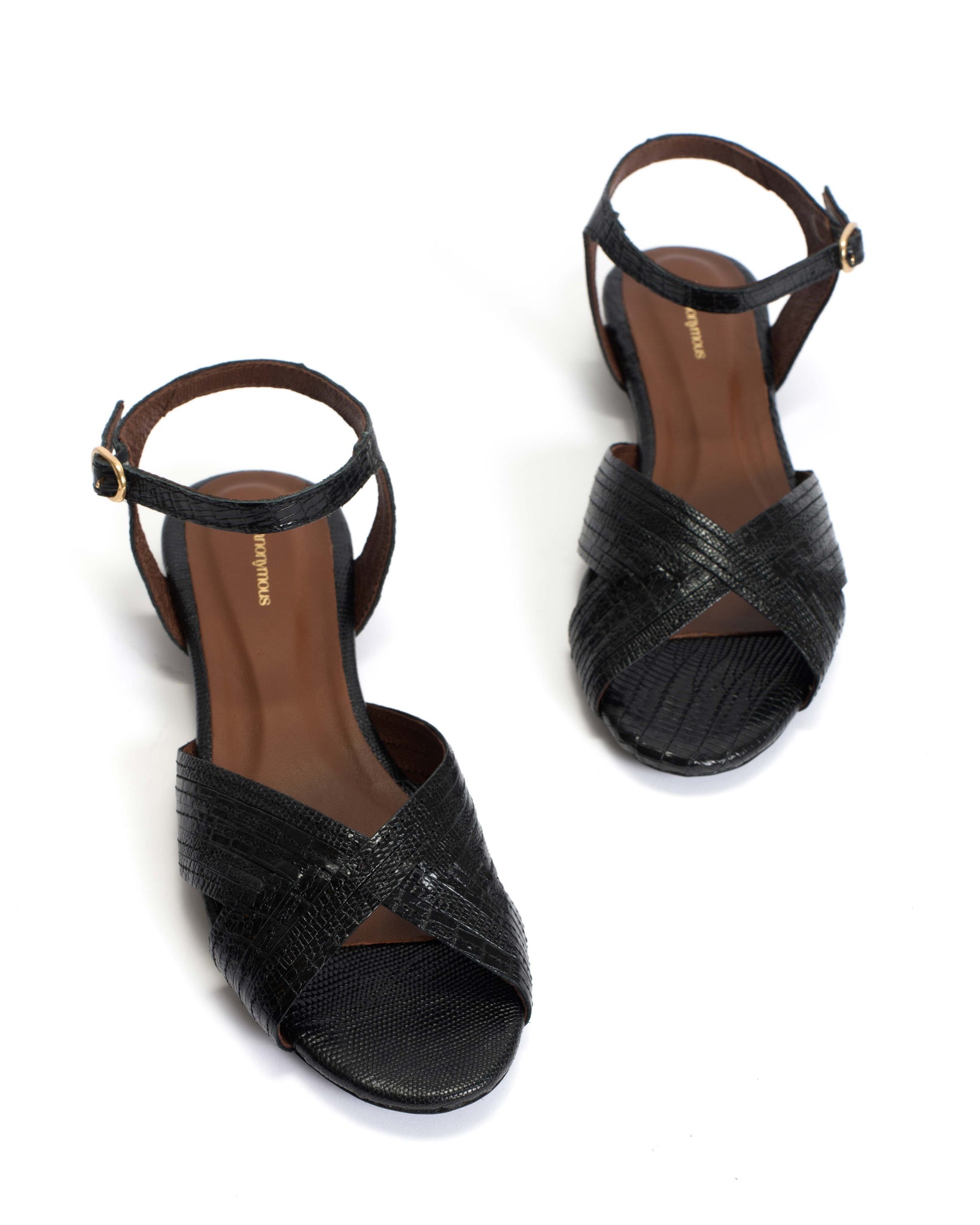 Niabi 10 Calf lizard Black - Anonymous Copenhagen
