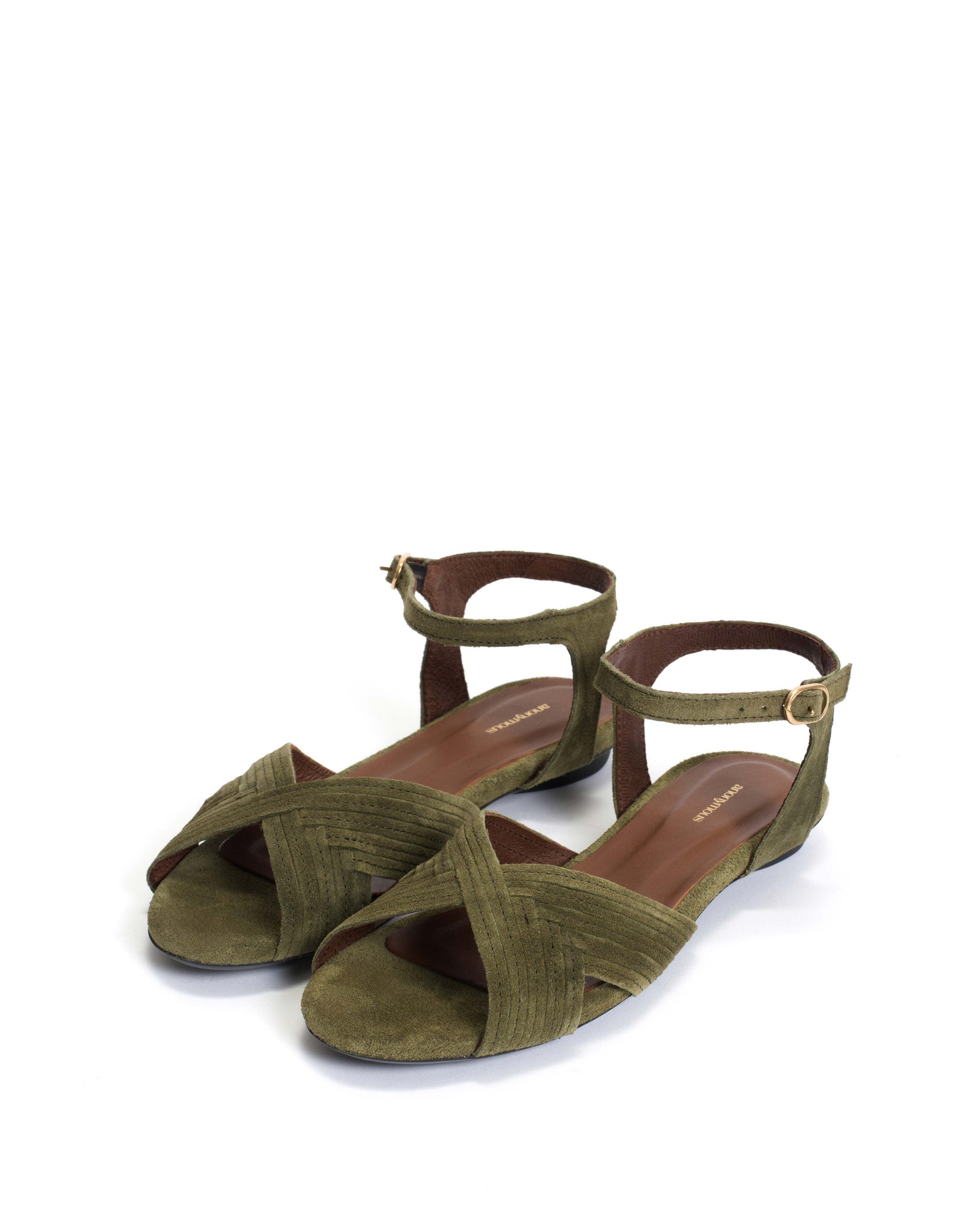 Niabi 10 Calf suede Olive green - Anonymous Copenhagen