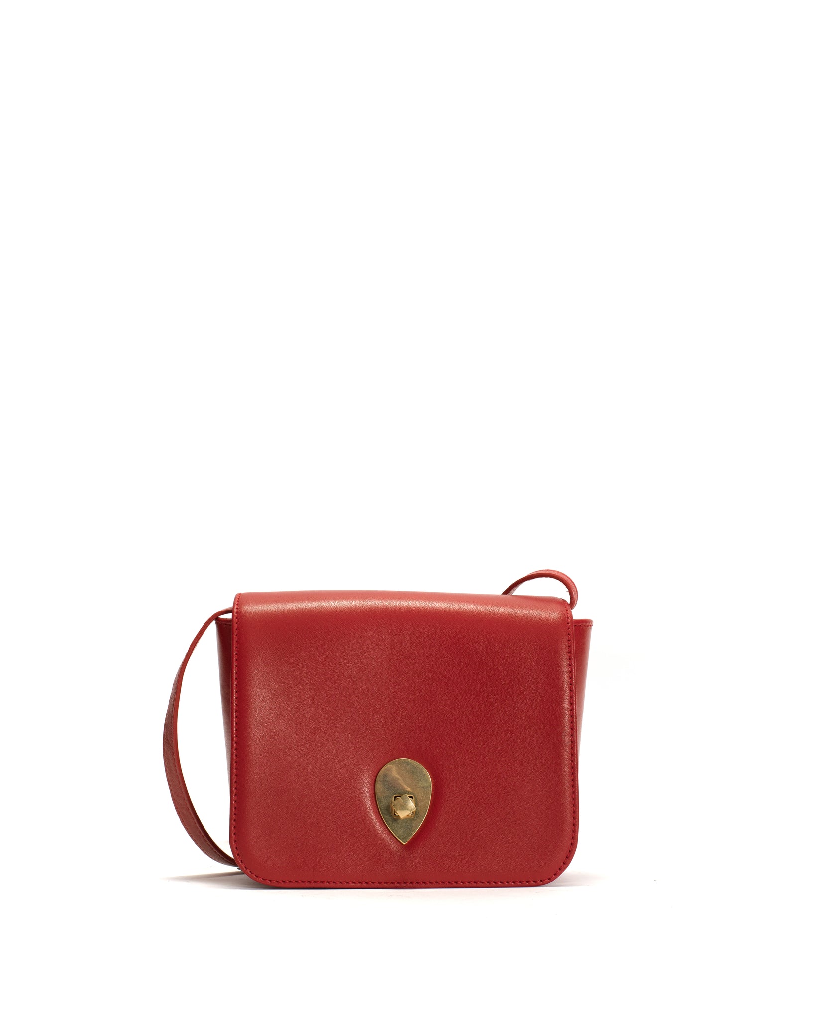 Nielle crossover bag Silky lamb Ruby red - Anonymous Copenhagen