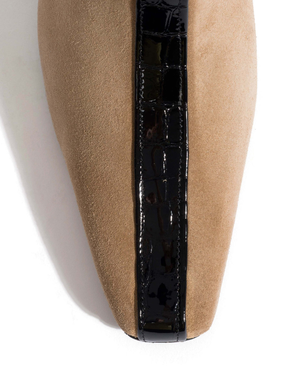 Leyla Calf suede & polished croco calf Scirocco & black
