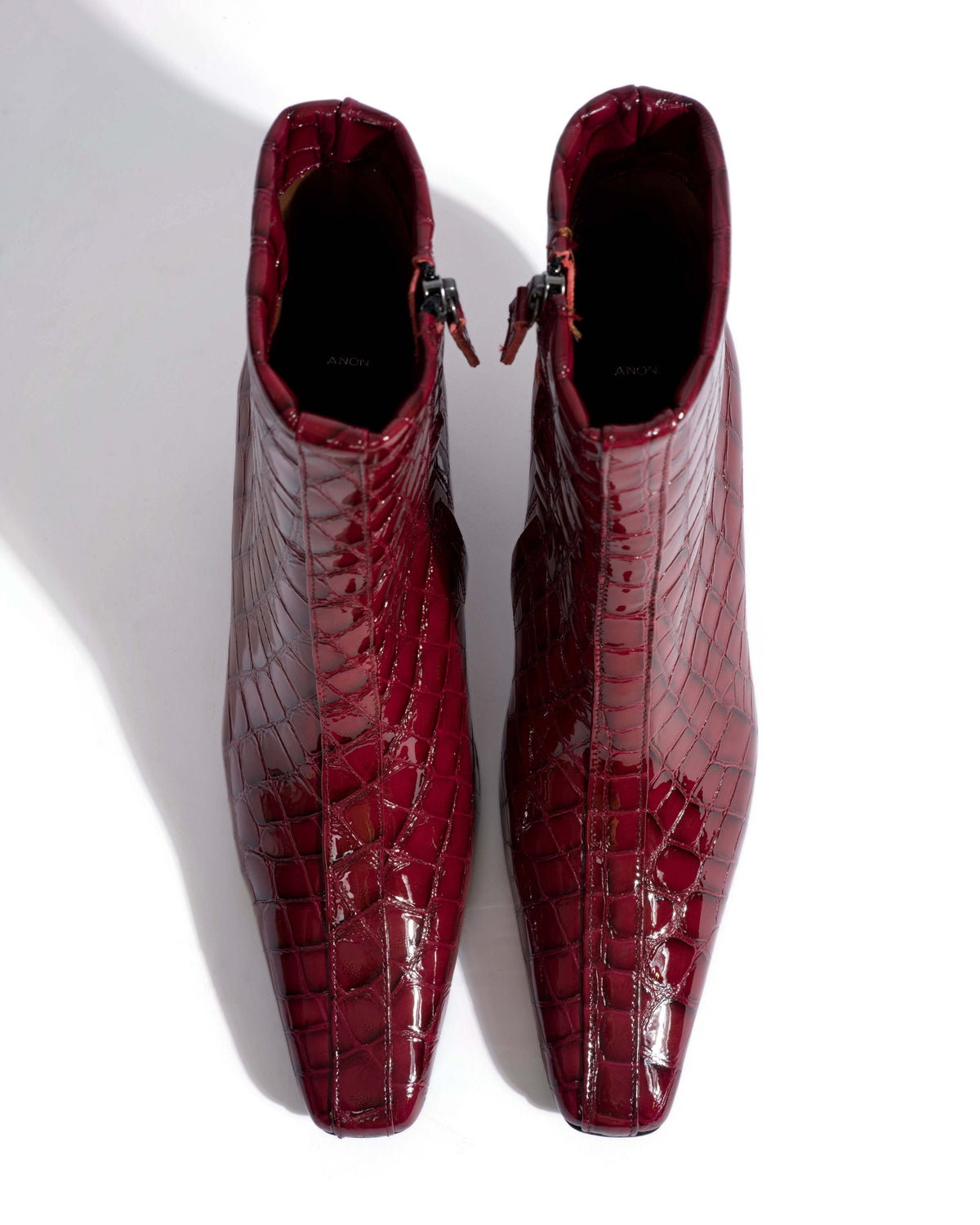 Leyla Polished croco calf Pomegranate
