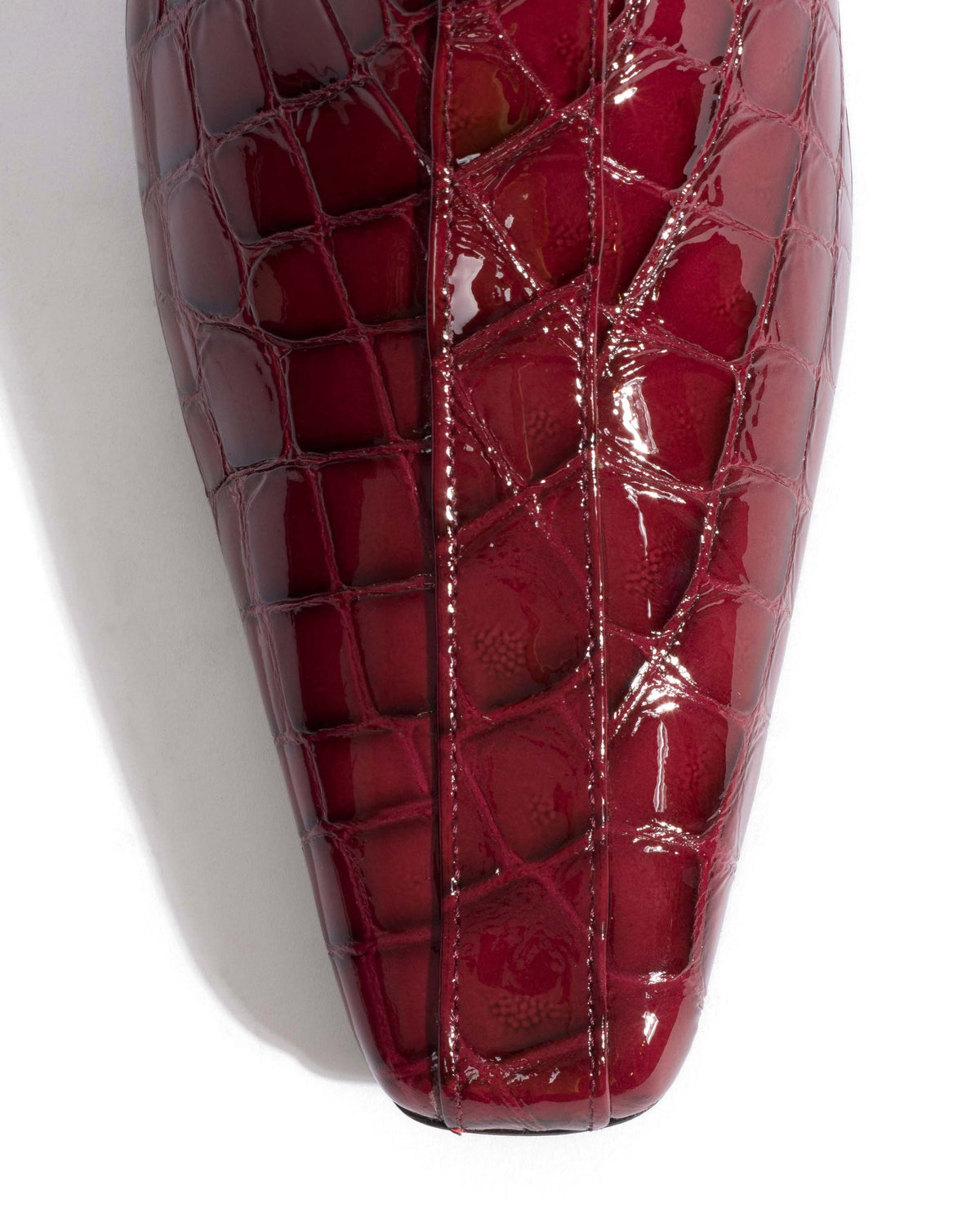 Leyla Polished croco calf Pomegranate