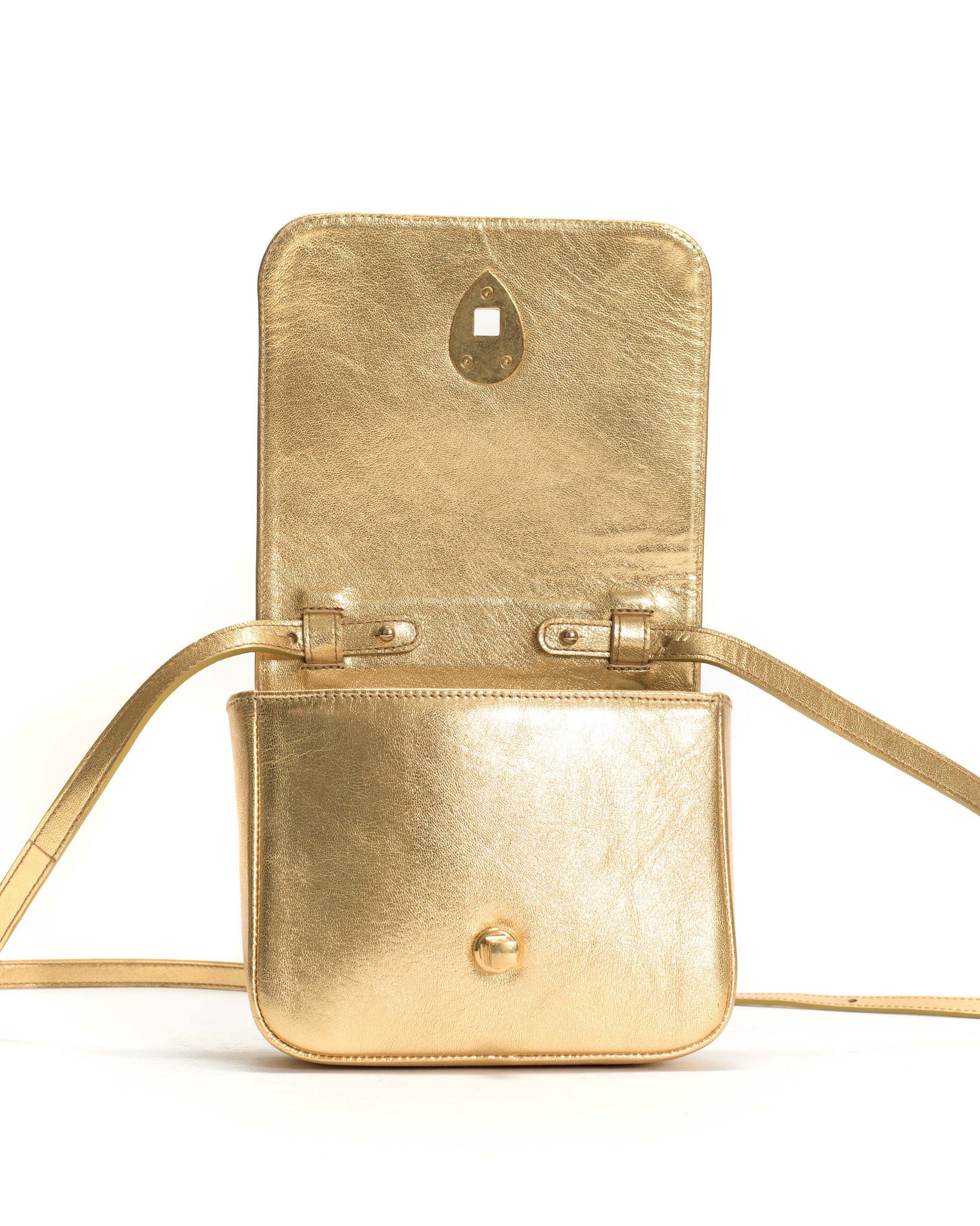 Nielle crossover bag Metallic goat Gold - Anonymous Copenhagen
