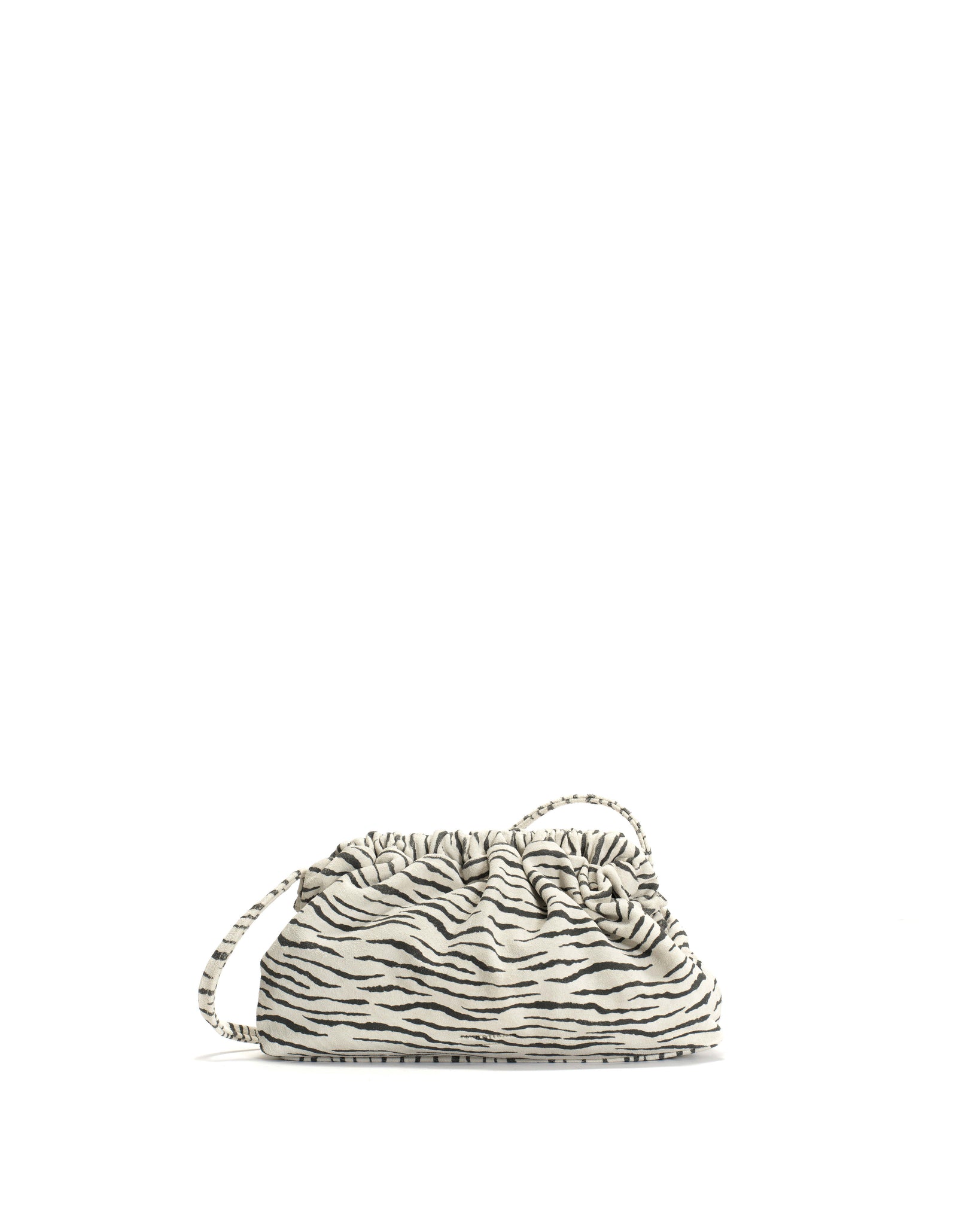 Hally petite cloud bag Calf suede print Zebra - Anonymous Copenhagen