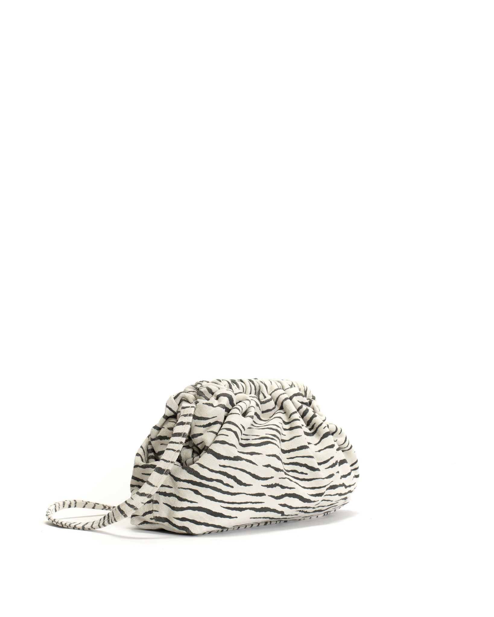 Hally petite cloud bag Calf suede print Zebra - Anonymous Copenhagen