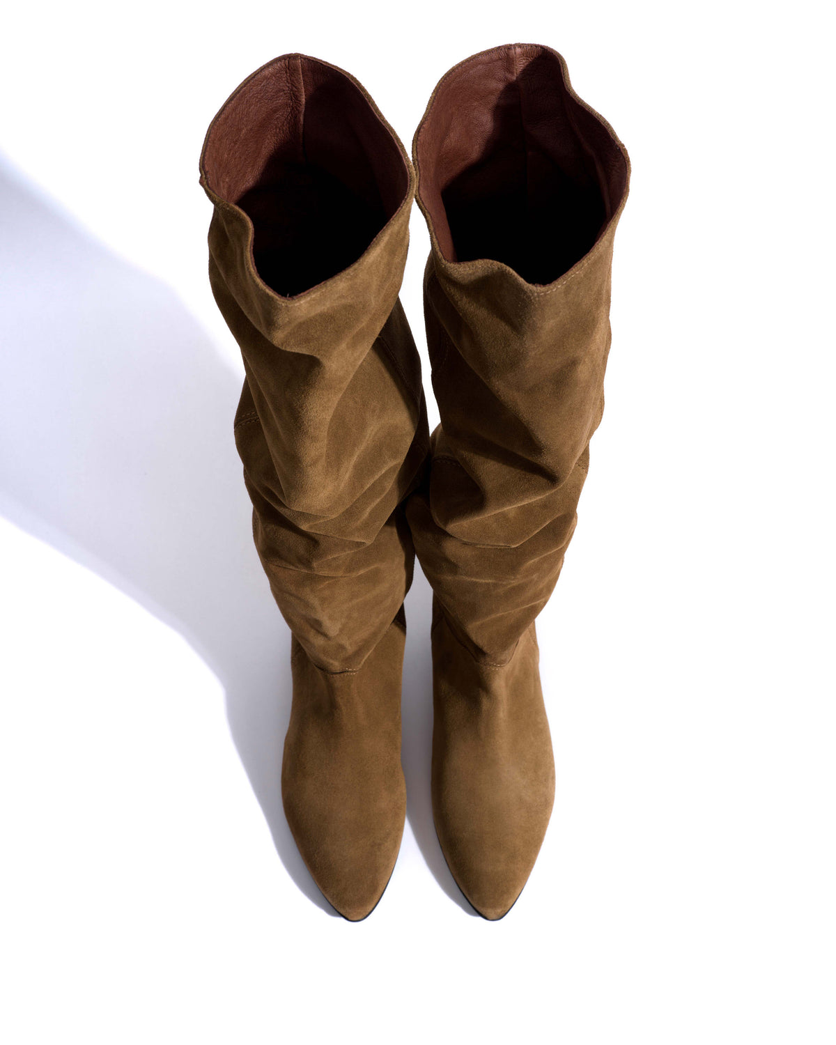 Jadah 20 Calf suede & sleek leather Cinnamon & dark taupe