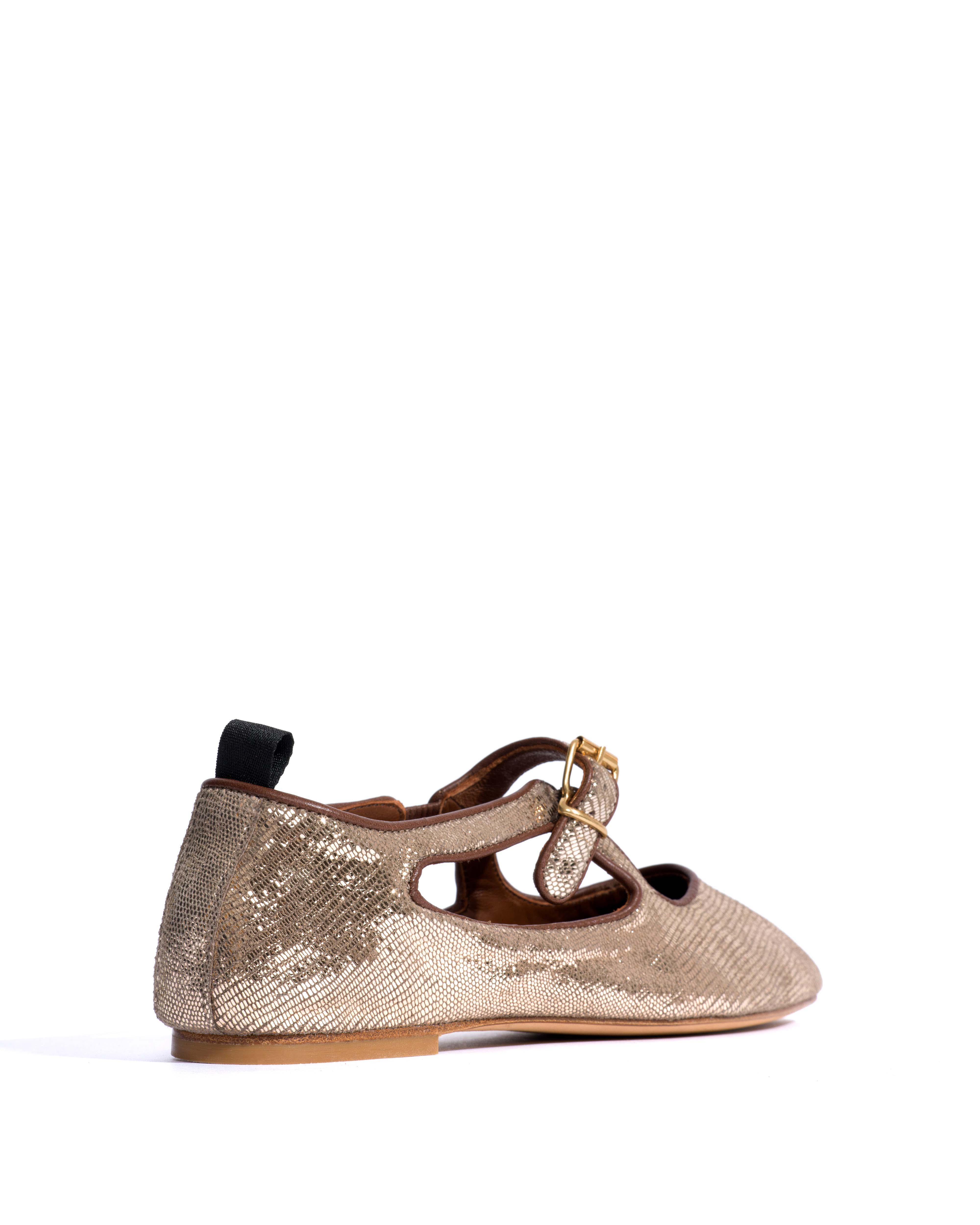 Praise Lizard metallic goat Vintage champagne