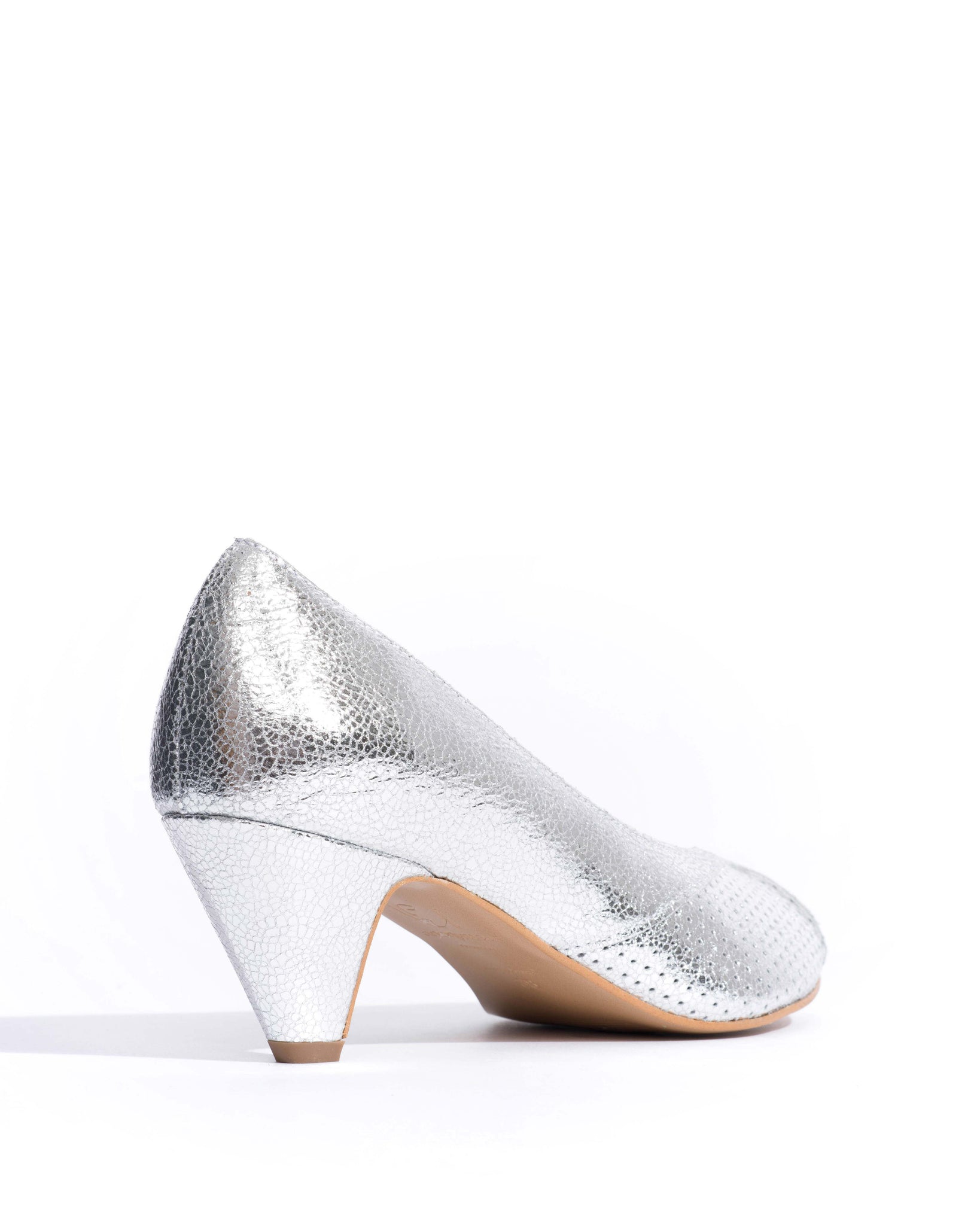 Tiffany stiletto Crackled metallic goat Silver - 