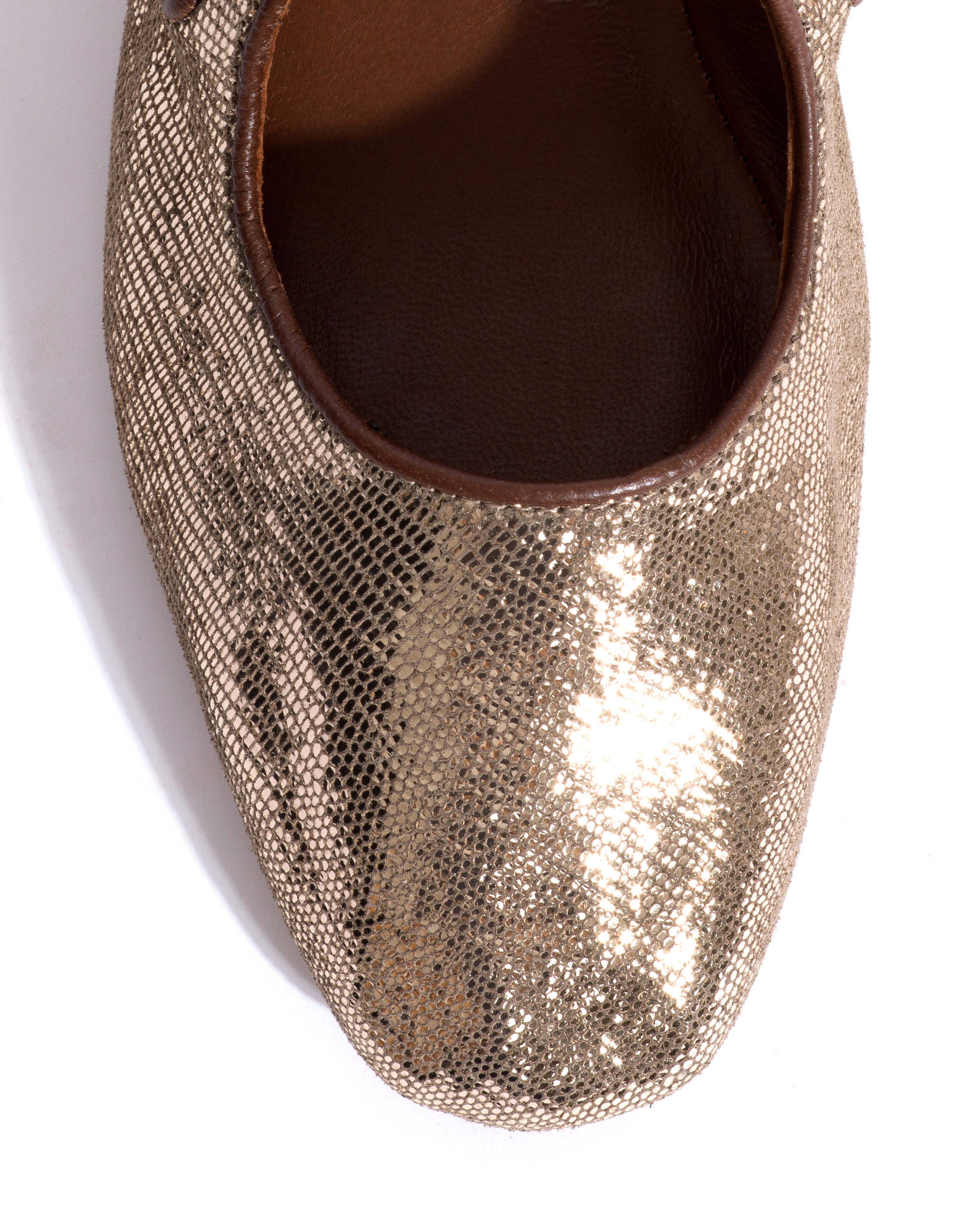 Praise Lizard metallic goat Vintage champagne