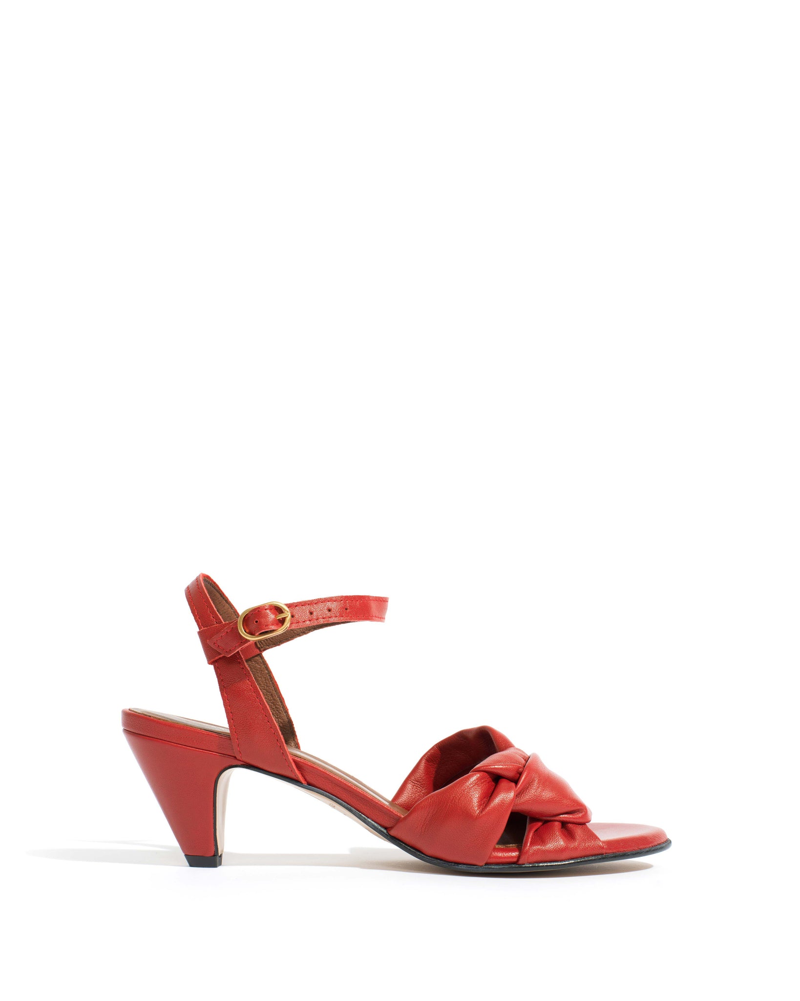 Kamilah 50 stiletto Shiny lamb Ruby red