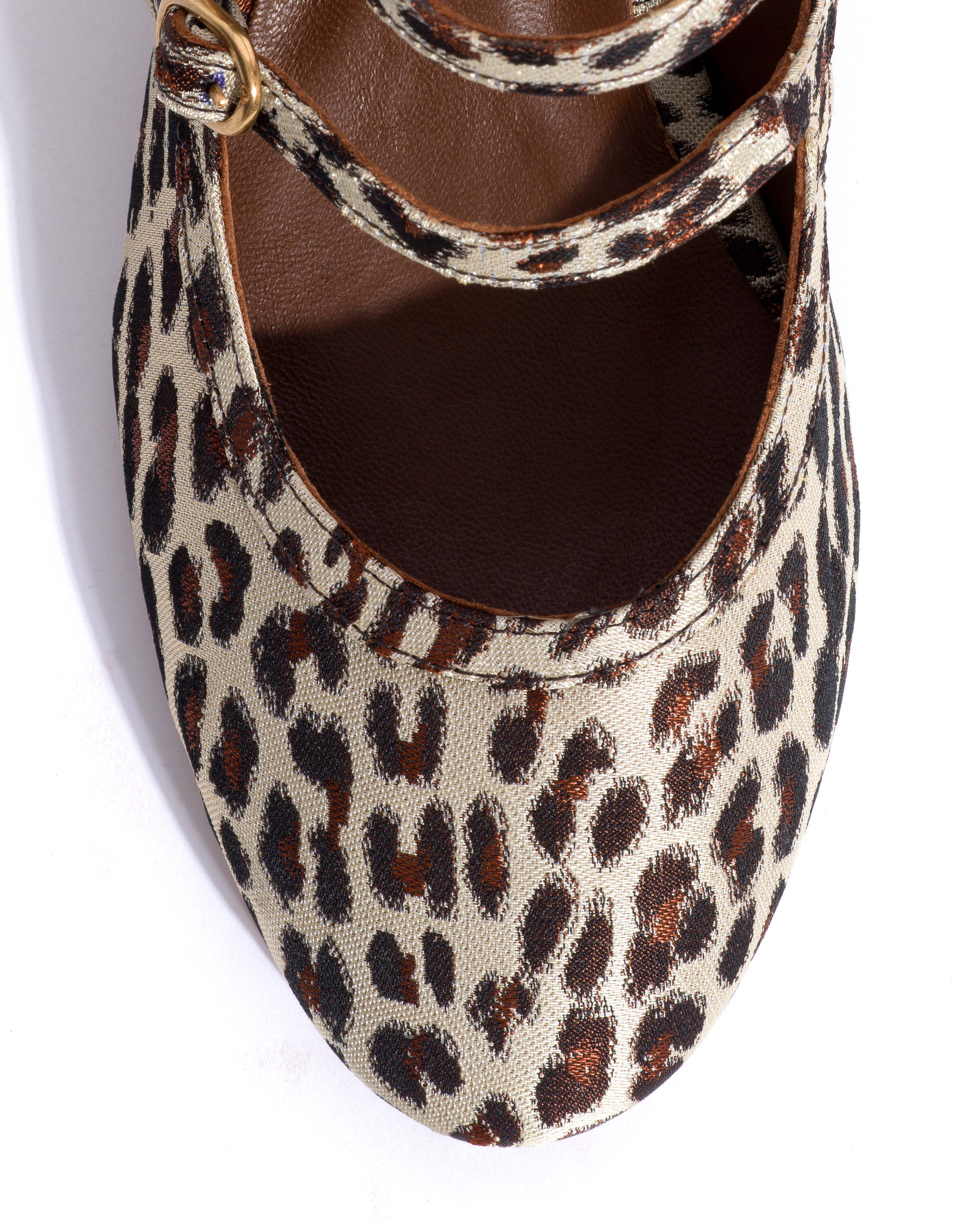 Balie 40 Vintage satin print Leopard