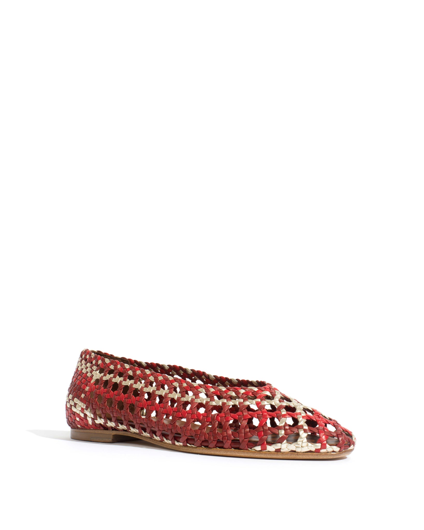 Sessi 10 Hand-braided leather Pomegranate mix