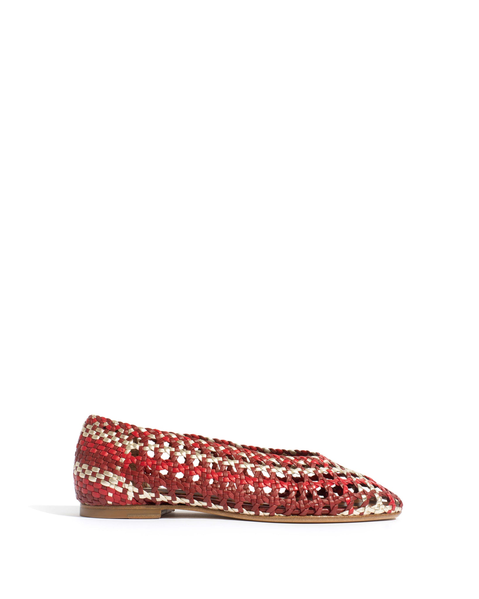 Sessi 10 Hand-braided leather Pomegranate mix