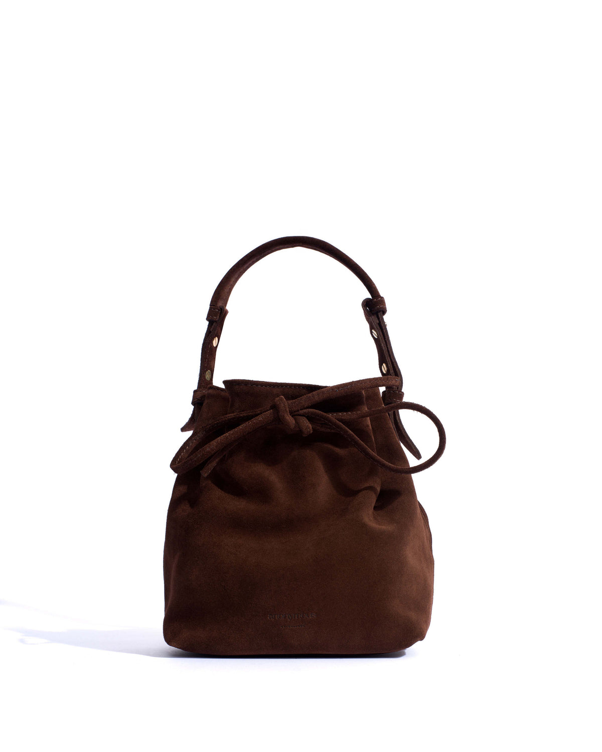 Kacey petite bucket bag Calf suede Chocolate