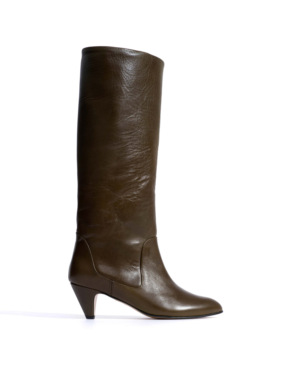 Valle 50 stiletto Vegetal soft calf Forrest green