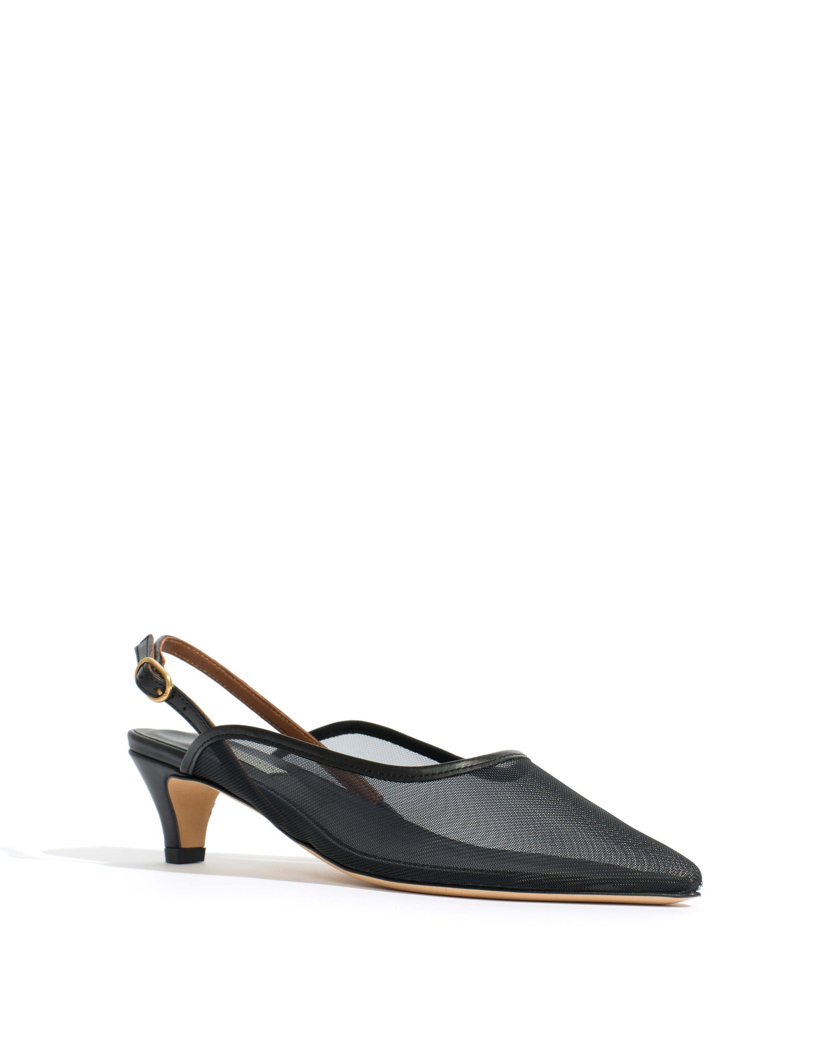 Fanny 40 stiletto mosquito Shiny lamb & mosquito Black