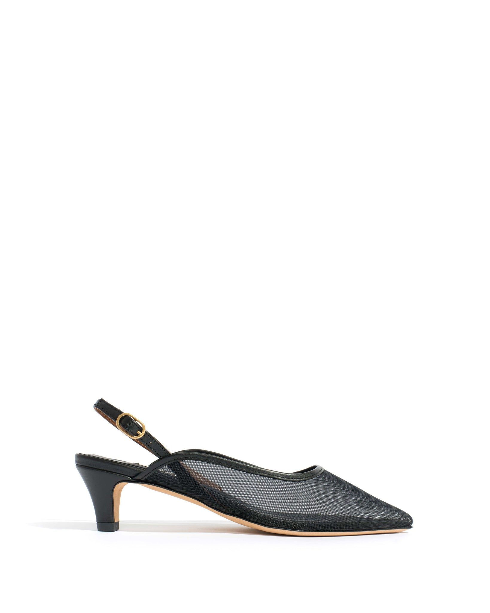 Fanny 40 stiletto mosquito Shiny lamb & mosquito Black
