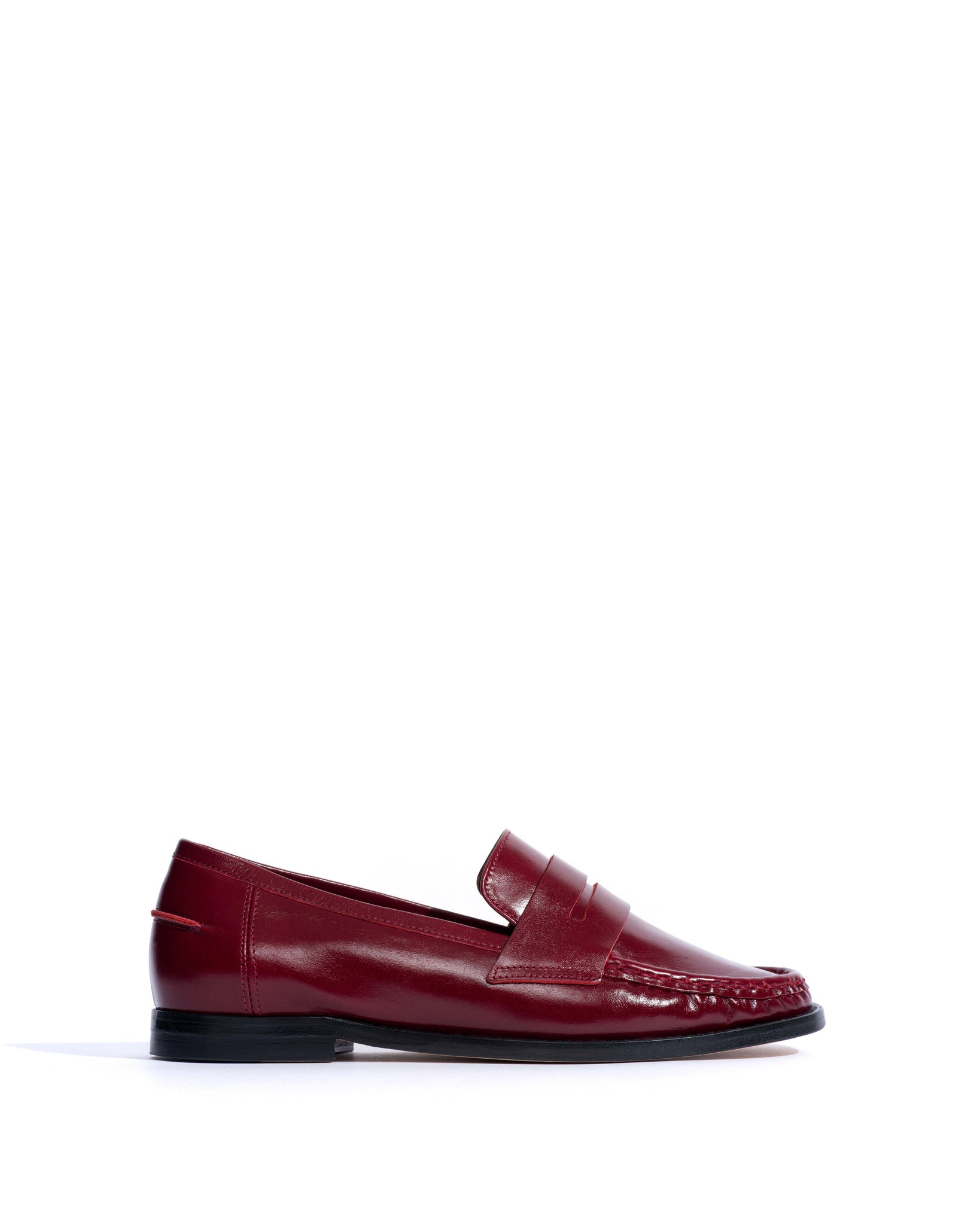 Jesha Crinkled soft calf Pomegranate - Anonymous Copenhagen Flat-loafers & ballerinas & pumps