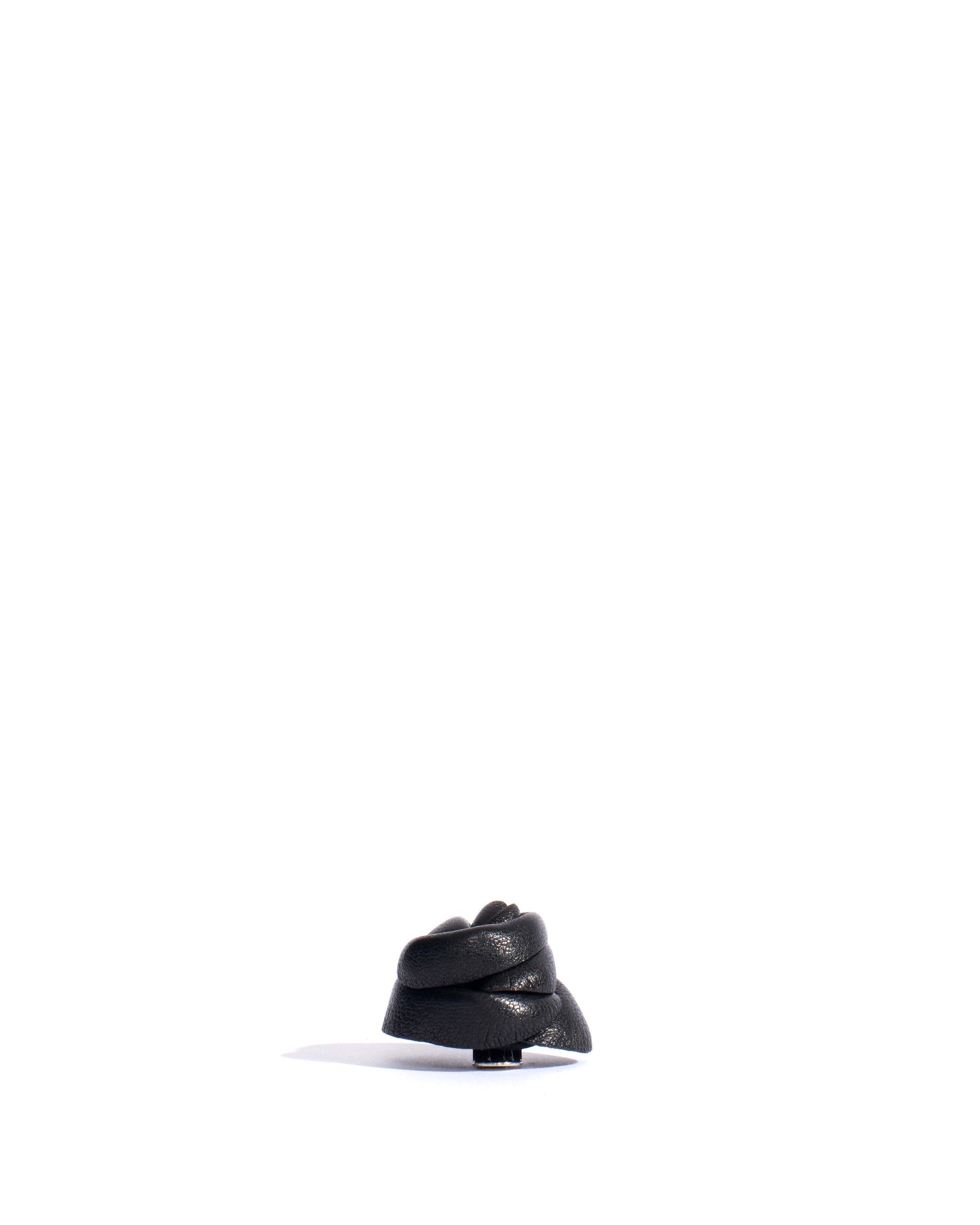 Rose shoe clip Shiny lamb Black