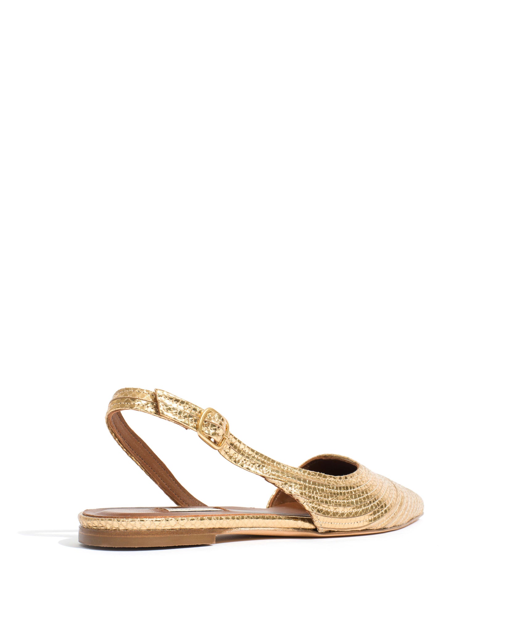 Carla 10 Snake metallic calf Gold